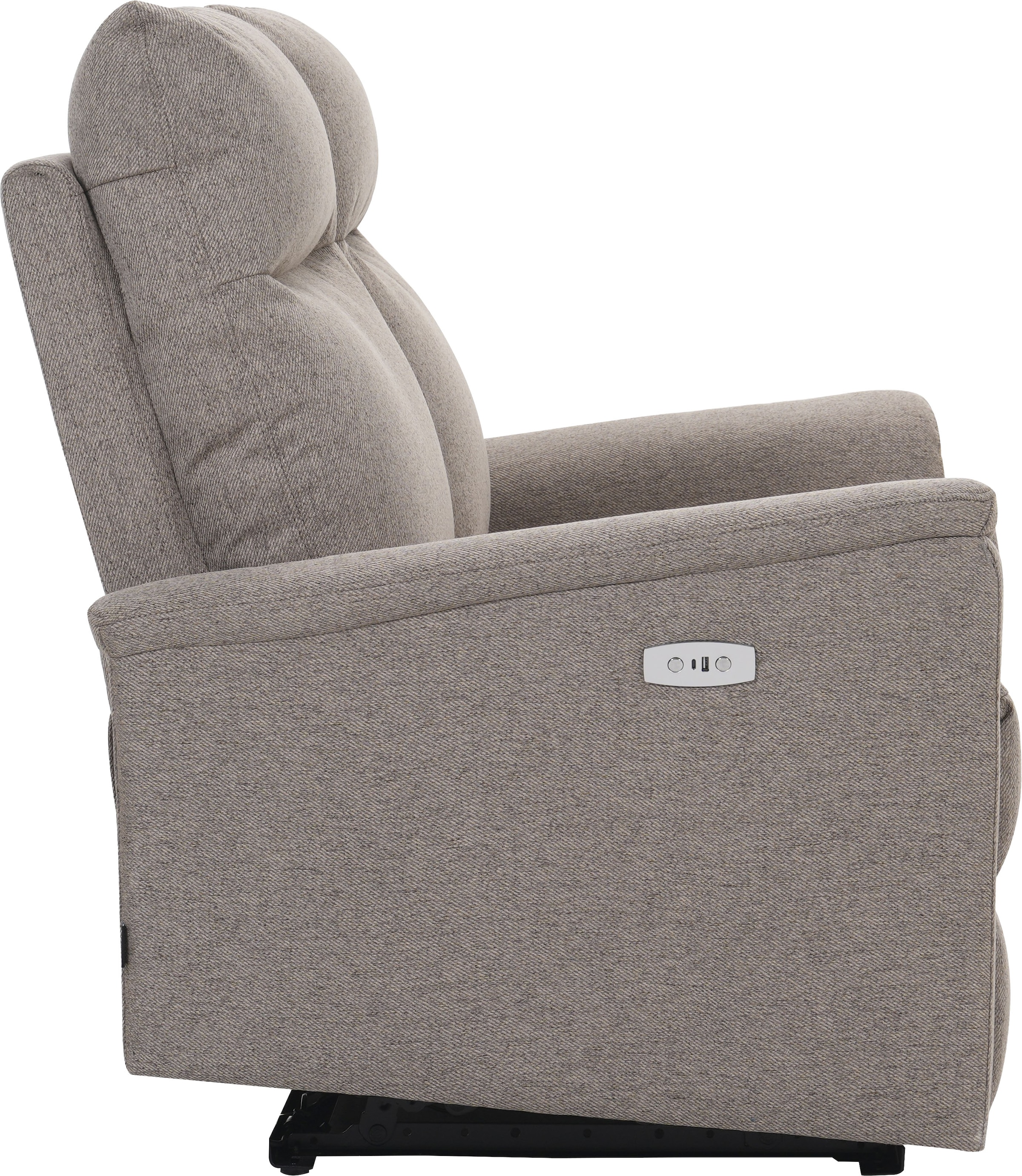 Home affaire 2-Sitzer »FINNARA,2-Sitzer,elelektrische Relaxfunktion in 2 Sitzen, USB A/C« Liegefunktion 105°-135°, Federkern,