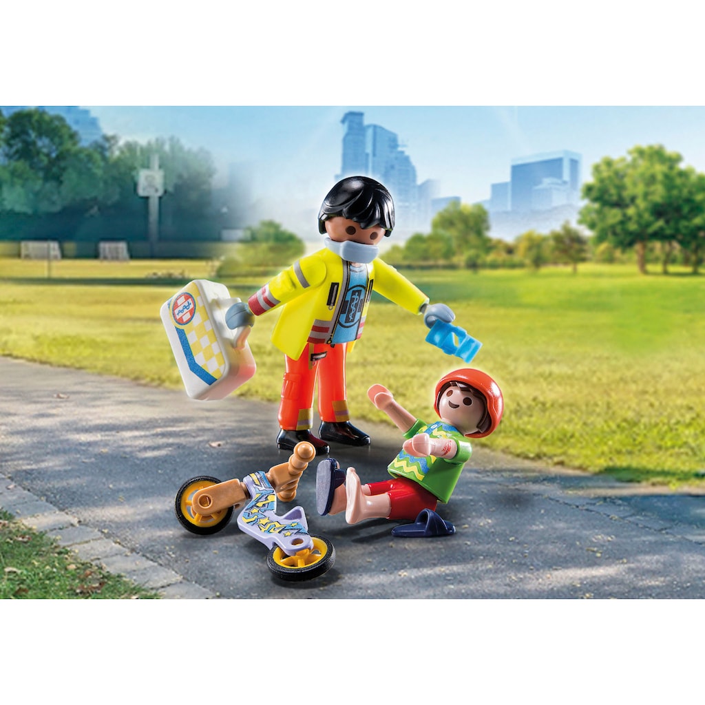 Playmobil® Konstruktions-Spielset »Sanitäter mit Patient (71245), City Life«