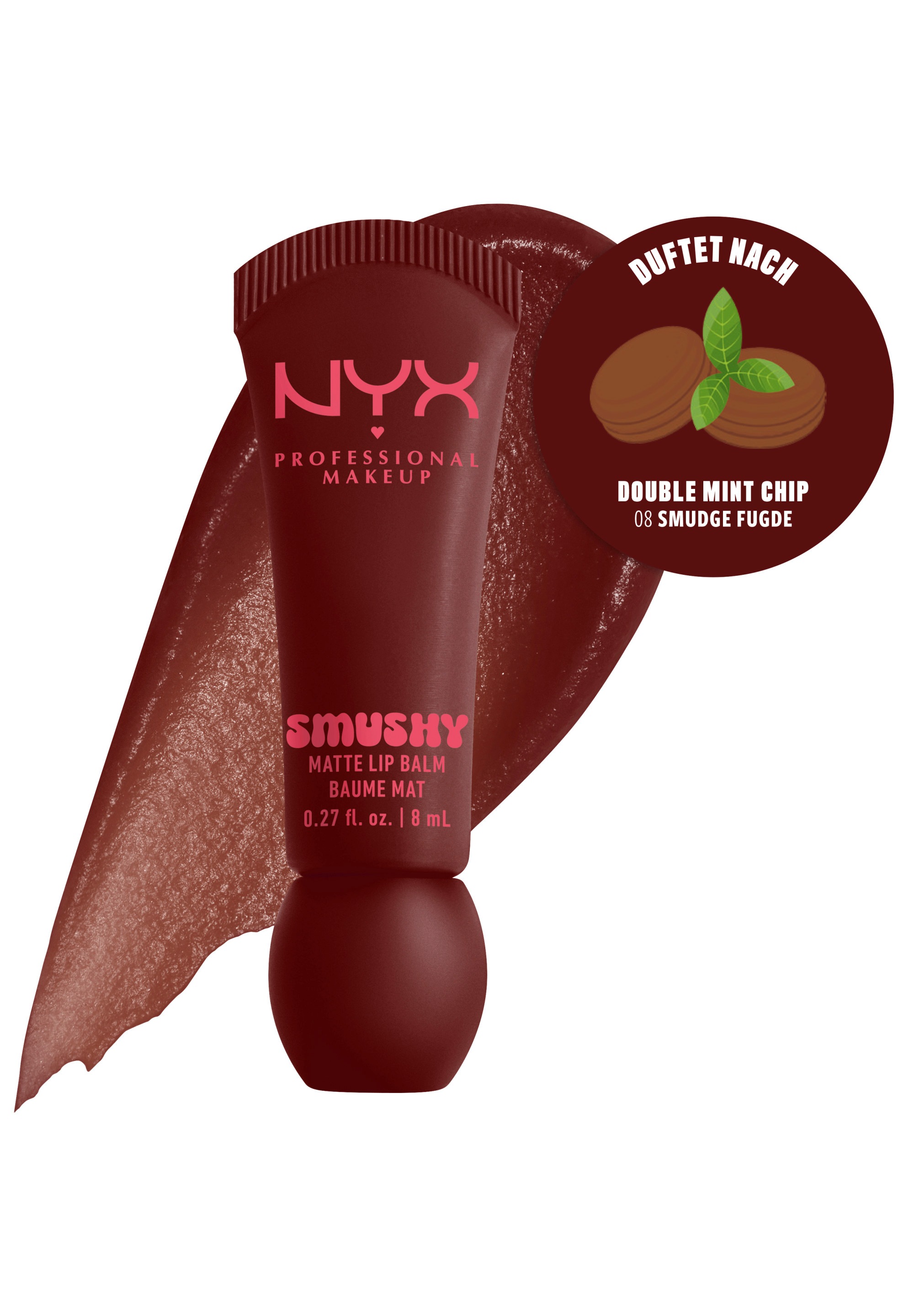 NYX PROFESSIONAL MAKEUP Lippenbalsam »SMUSHY MATTE LIP BALM« jeder der Farbtöne hat einen einzigartigen, süßen Duft