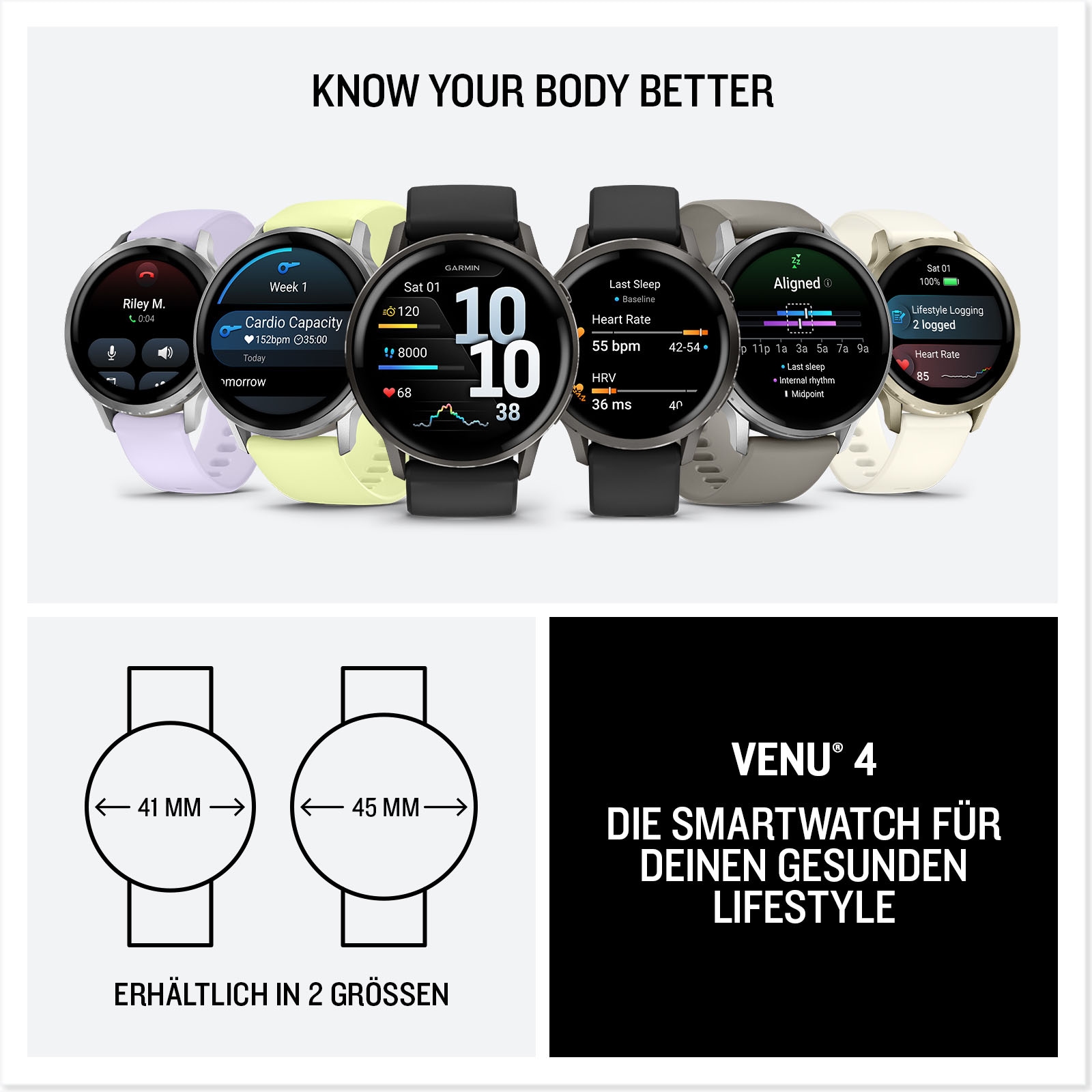 Garmin Smartwatch »Venu 4«(45/ 1,4 ″) Garmin
