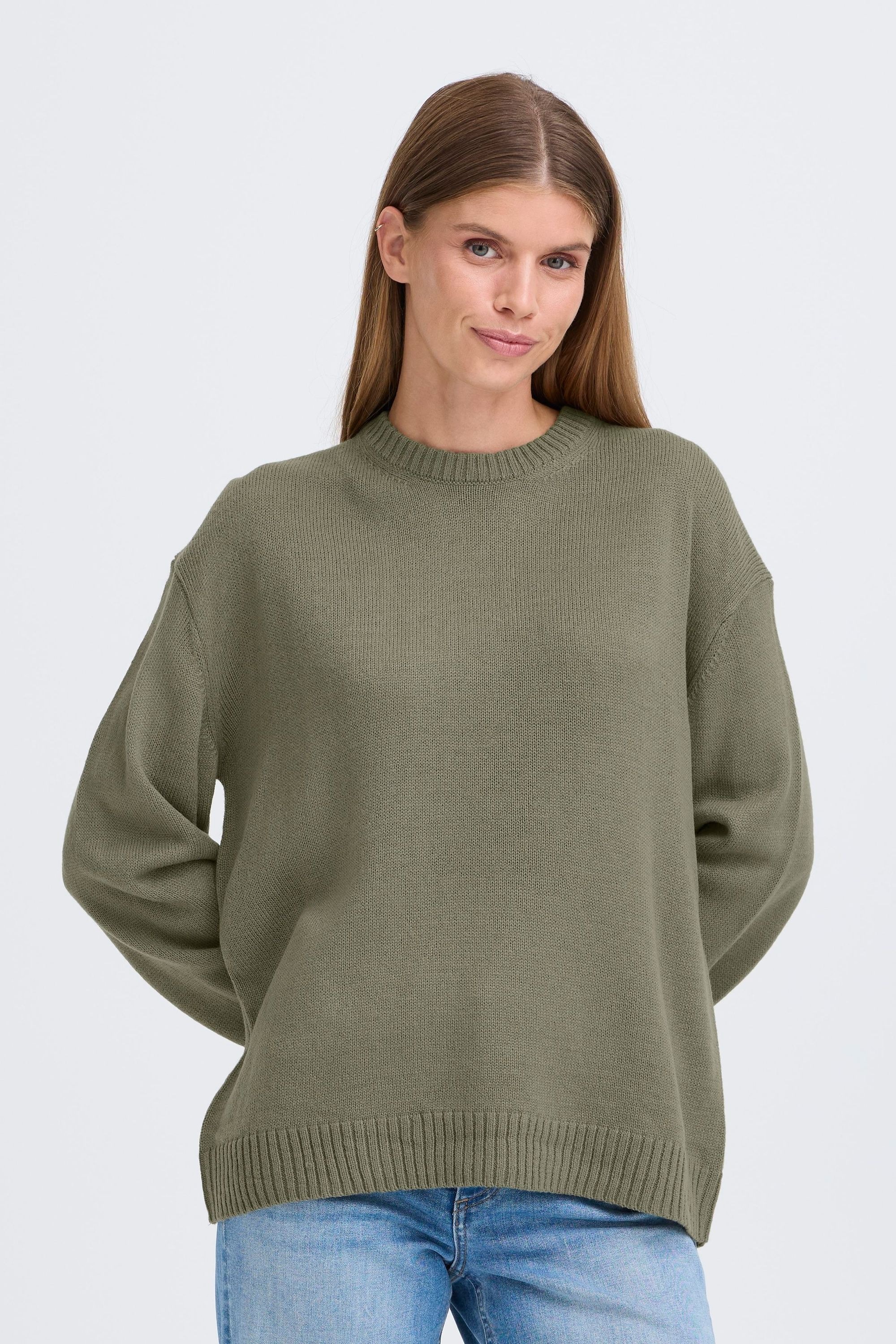 OXMO Strickfleece-Pullover »Strickpullover OXISAMSON«