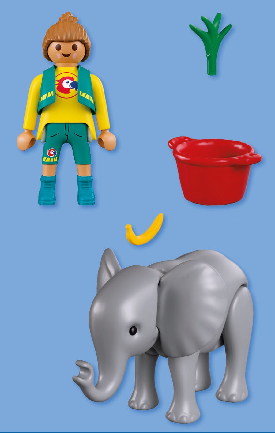 Playmobil® Konstruktions-Spielset »Zoo: Elefantenbaby und Pflegerin (72092), Animals & Friends« Made in Europe
