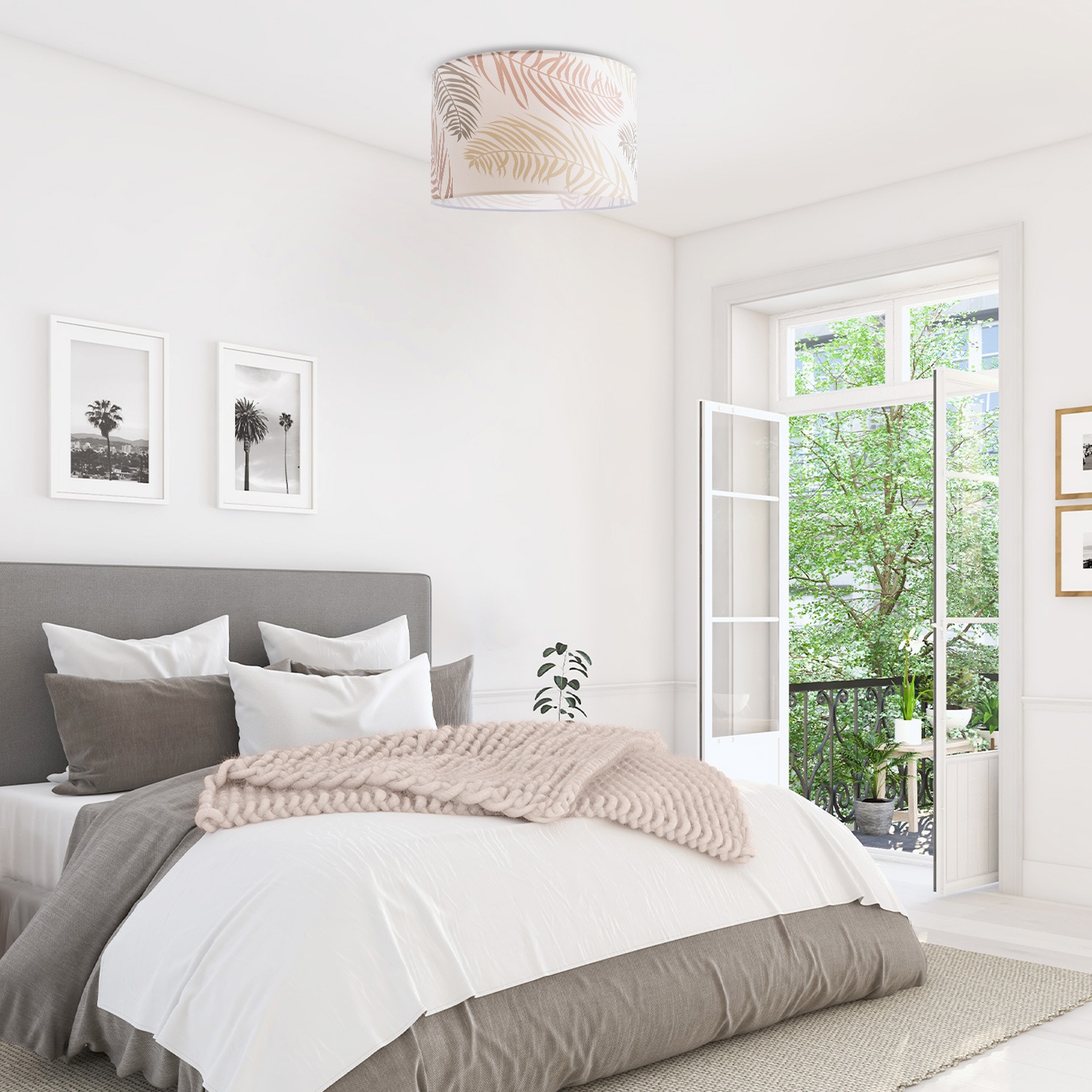 Paco Home Deckenleuchte »Kuba 123«, 1 flammig, Leuchtmittel E27 | ohne Leuchtmittel, Led Lampe Deckenlampe Wohnzimmer Deko Wohnzimmer Deckenleuchte Palmen