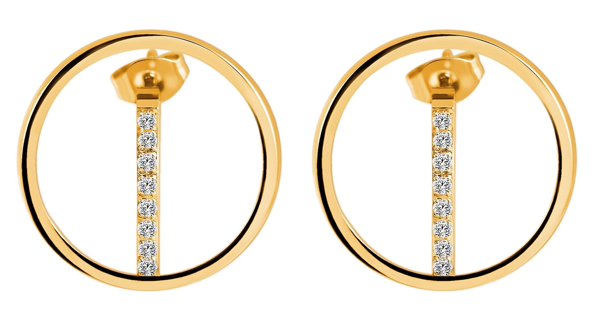 Adelia´s Paar Ohrstecker »Damen Ohrringe ¿ Ohrstecker aus Edelstahl mit Strass Steinchen«