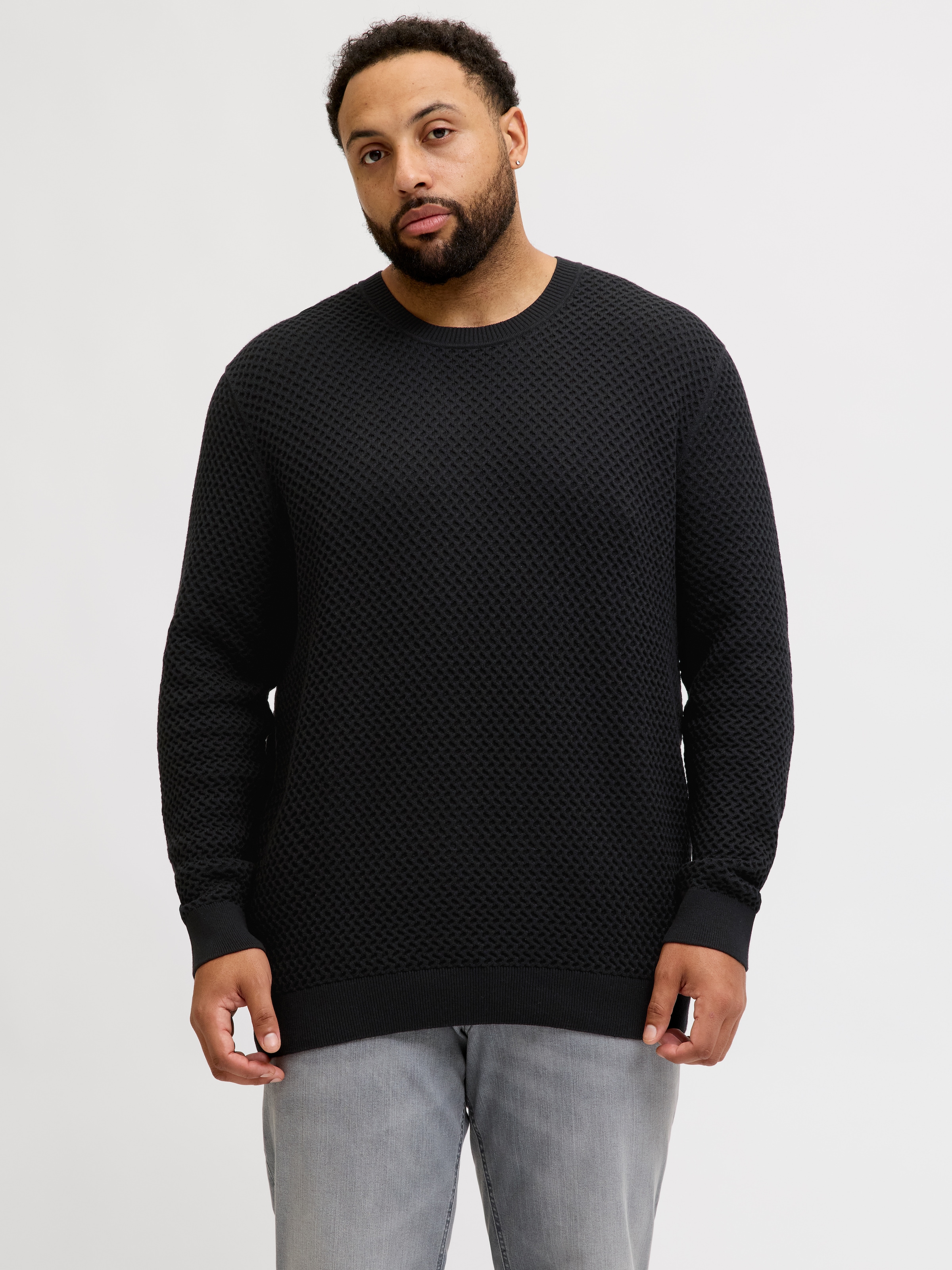 Jack & Jones PlusSize Strickpullover »JPRBLUBARKLEY KNIT CREW NECK PLS«