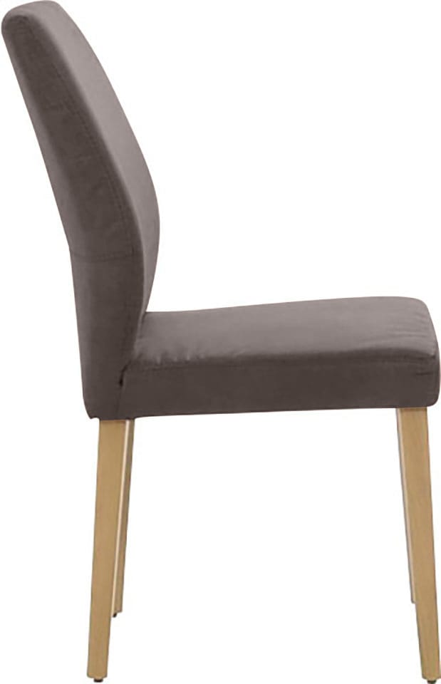 K+W Komfort & Wohnen 4-Fußstuhl »6193« () mit Massivholzbeinen in Wildeiche, gebogenen Rücken