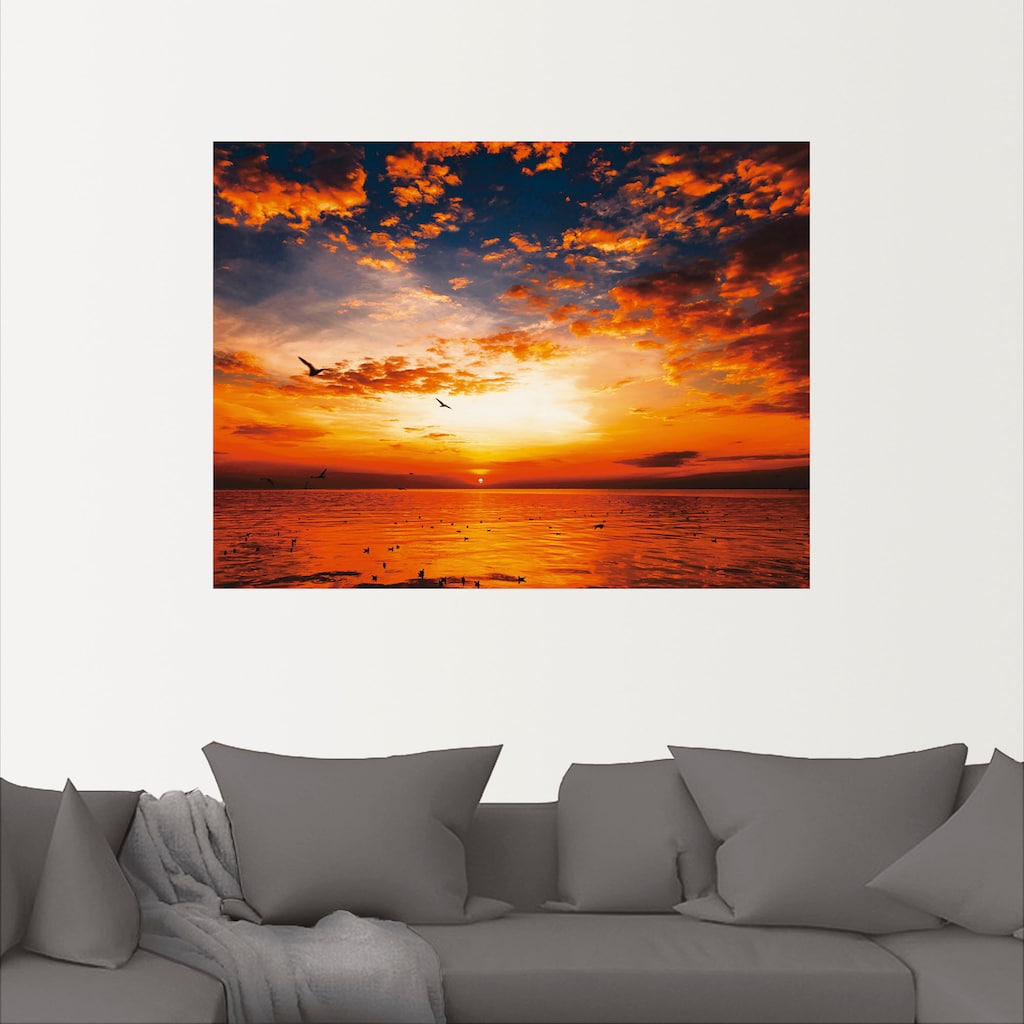 Artland Wandbild »Sonnenuntergang am Strand«, Sonnenaufgang & -untergang, (1 St.)