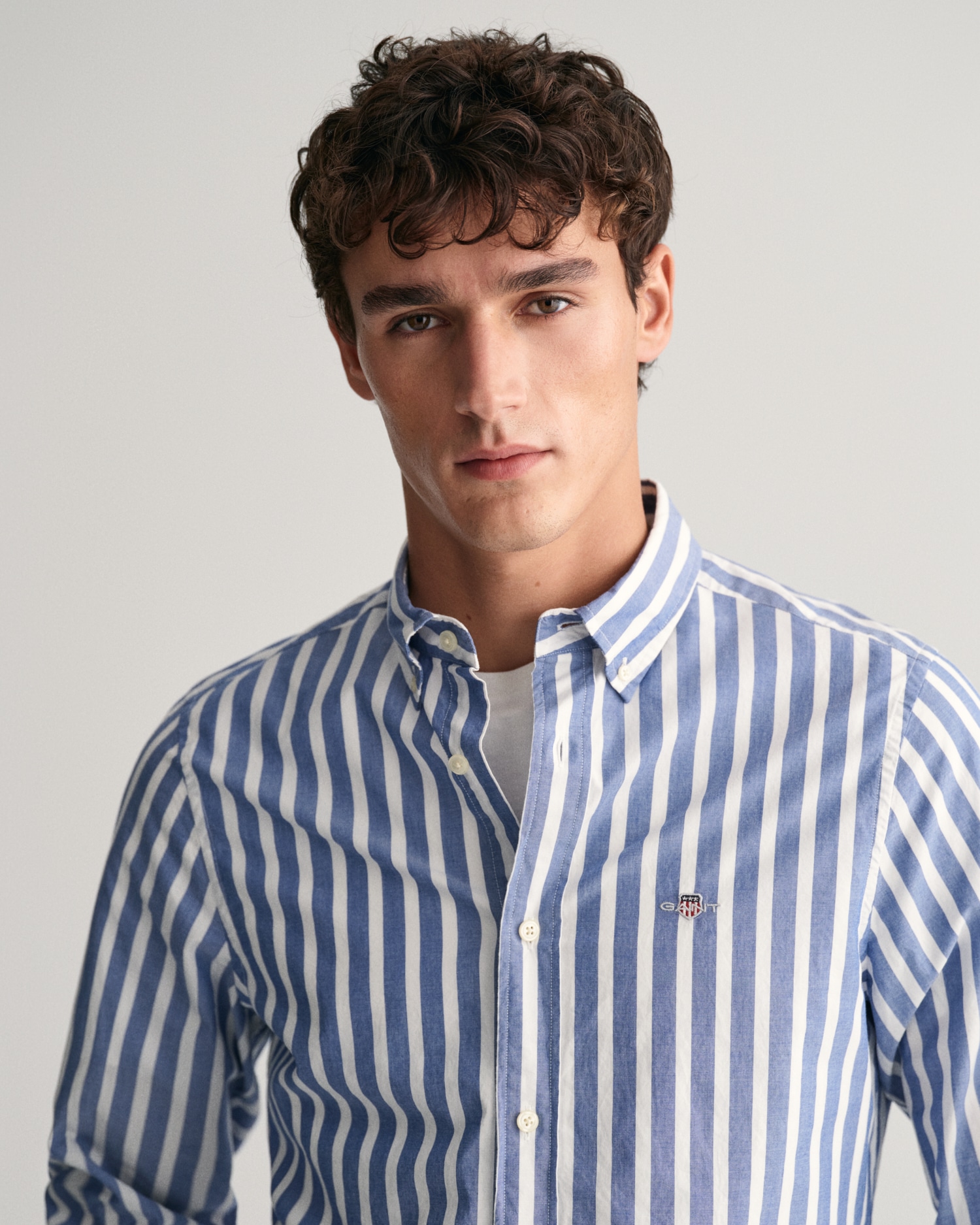 Gant Langarmhemd »REG WIDE POPLIN STRIPE SHIRT«, mit breiten Streifen