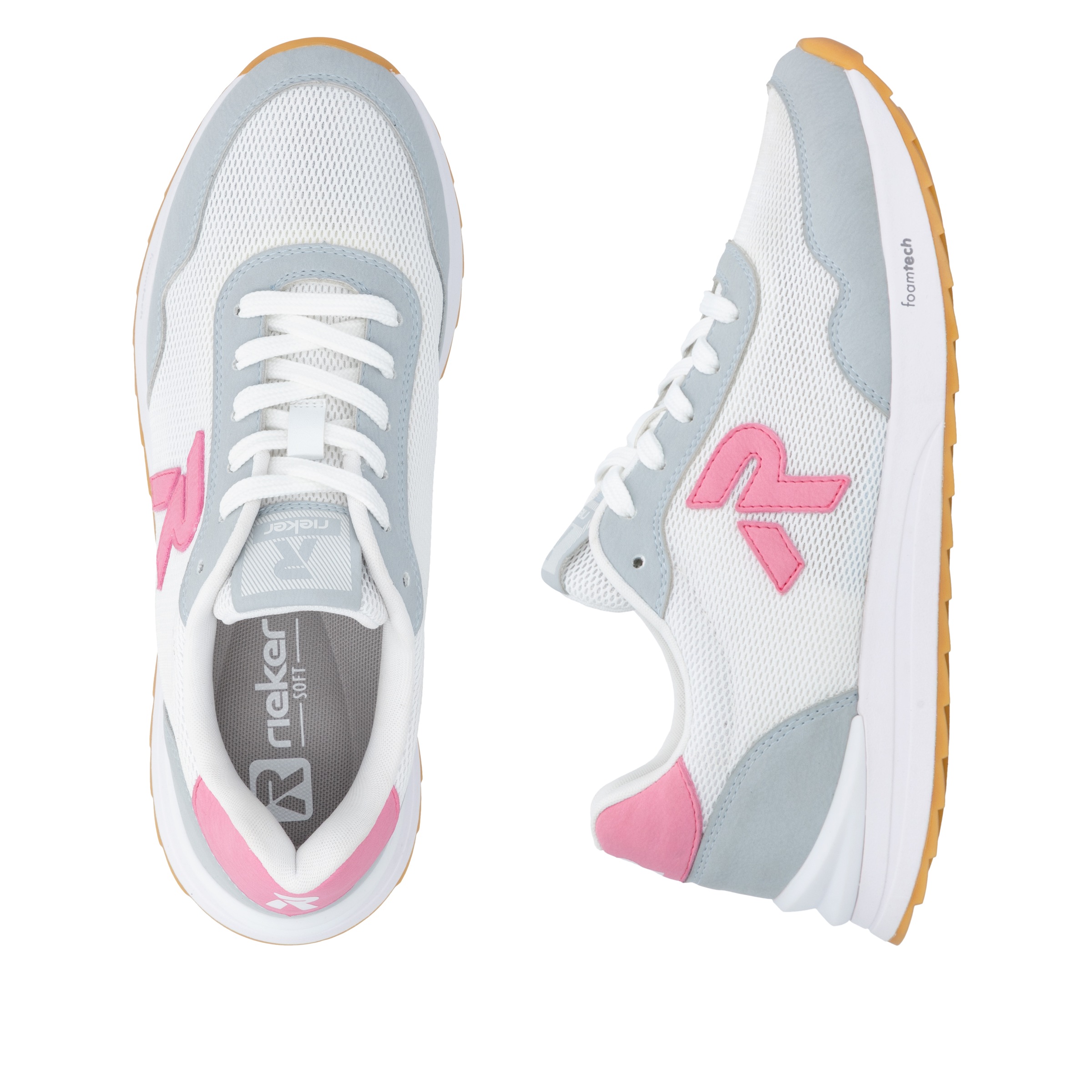 RIEKER Sport Sneaker  Schnürschuh, Halbschuh, Freizeitsneaker mit leichter Laufsohle