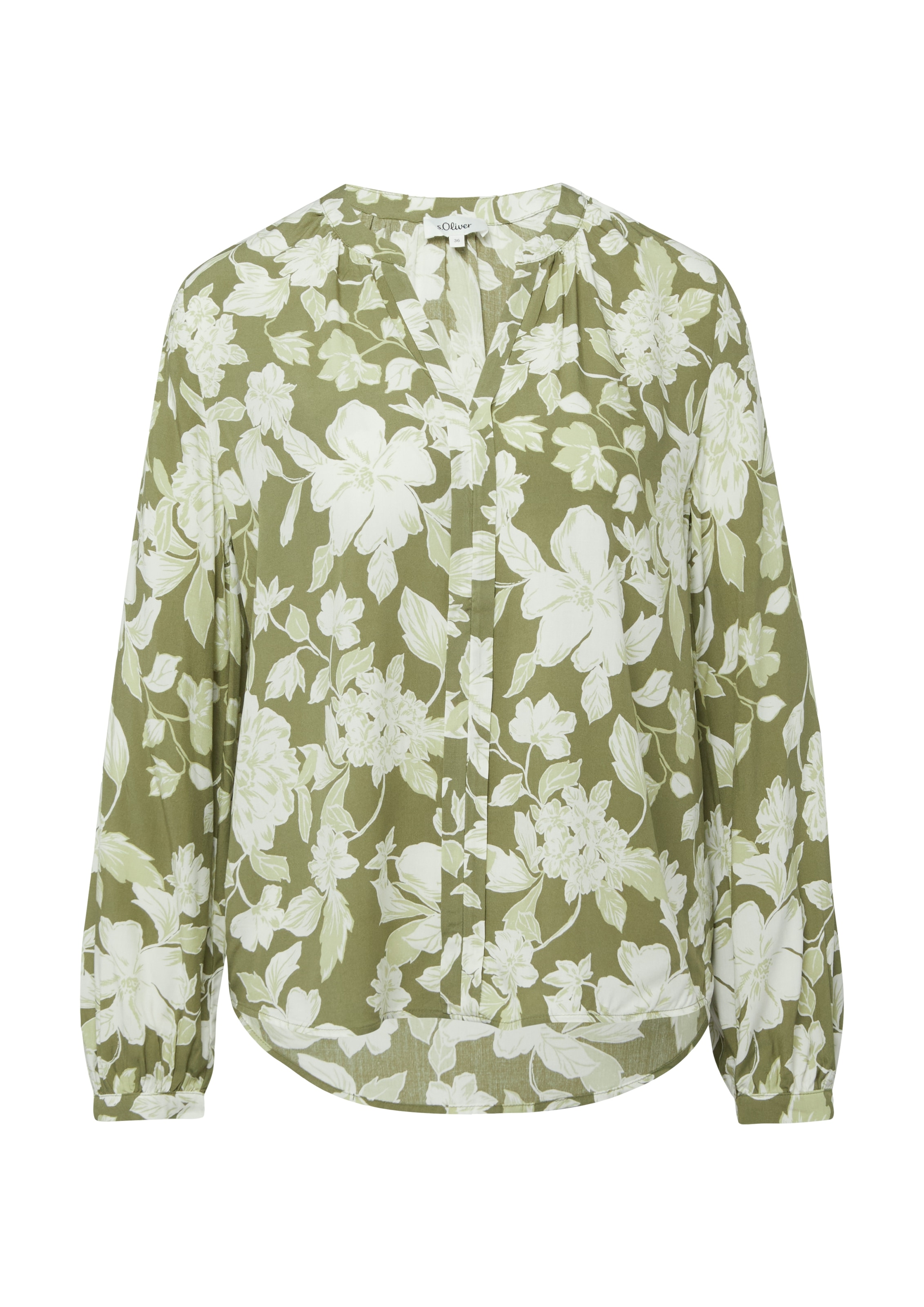 s.Oliver Langarmbluse mit All-Over Print