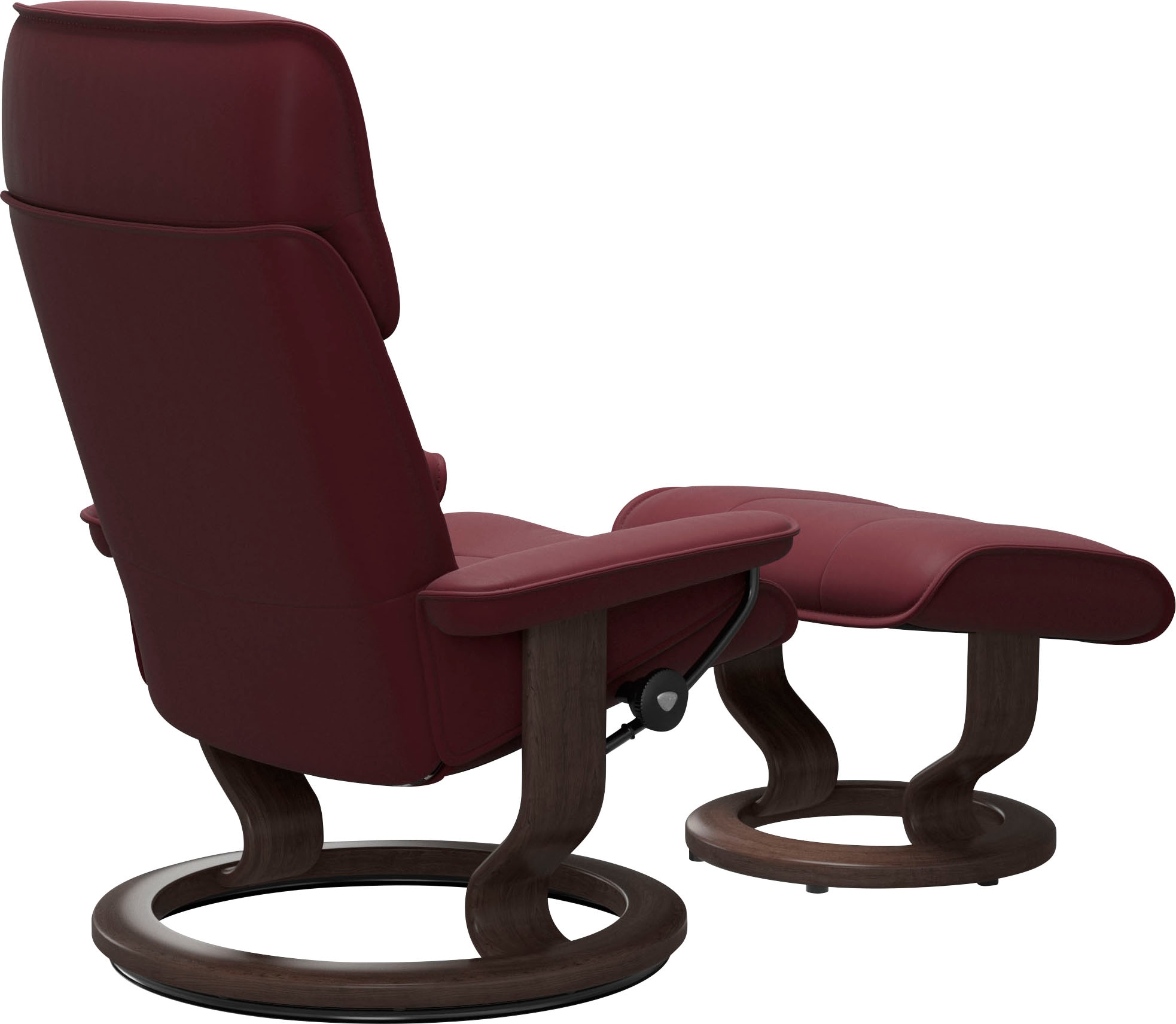 Stressless® Relaxsessel »Admiral«, (Set, Relaxsessel inkl. Hocker), mit Classic Base, Größe M & L, Gestell Wenge