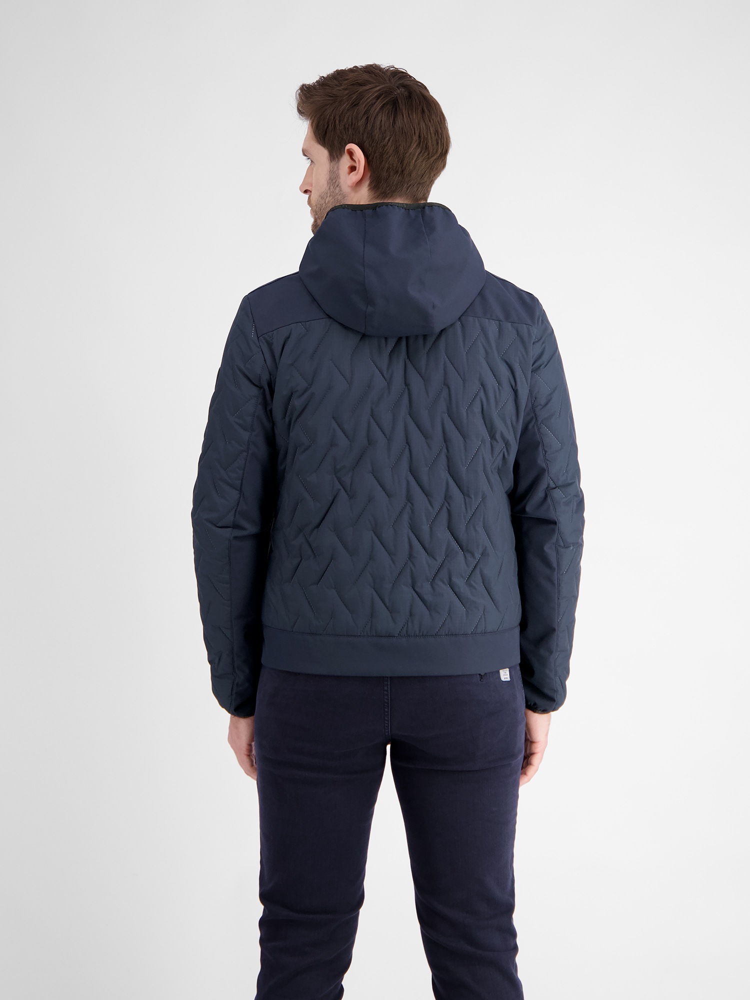LERROS Steppjacke »LERROS Herren Steppjacke mit Kapuze«, mit Kapuze, Wasser- und windabweisend