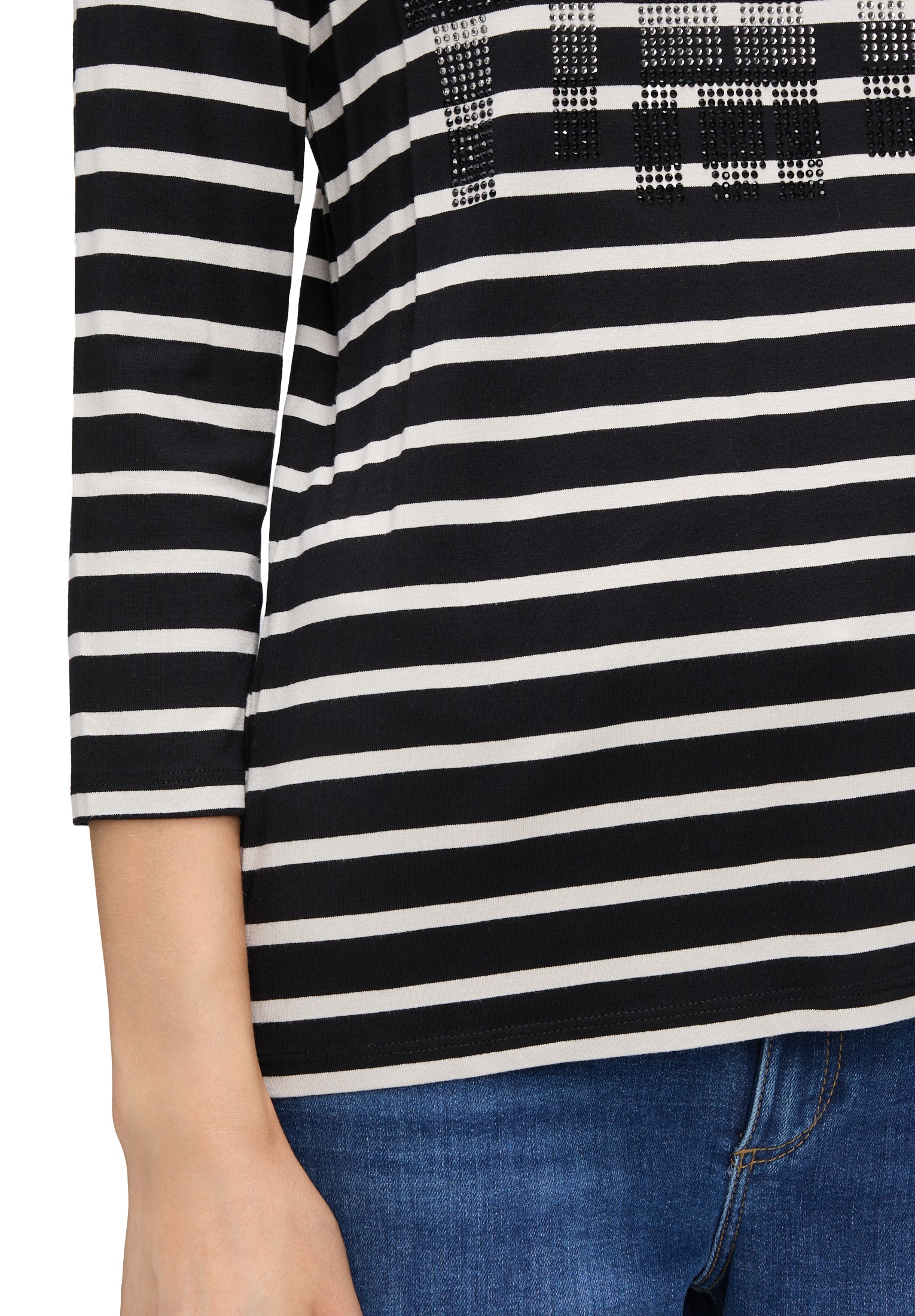 Betty Barclay Langarmshirt »Ringelshirt mit Schmucksteinen«