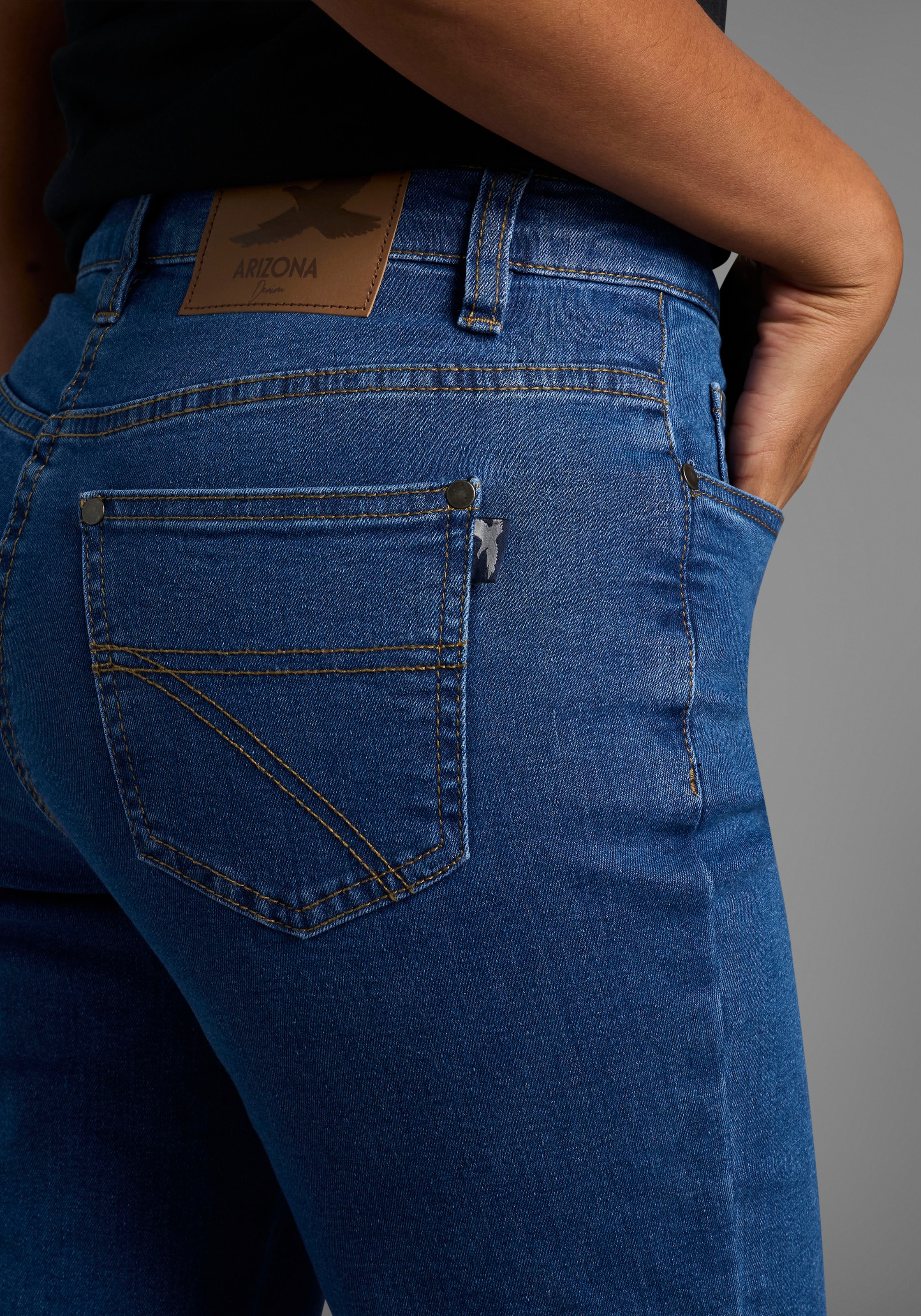 Arizona Gerade Jeans »Annett«, bequeme Passform, 5-Pocket-Style, hohe Taille