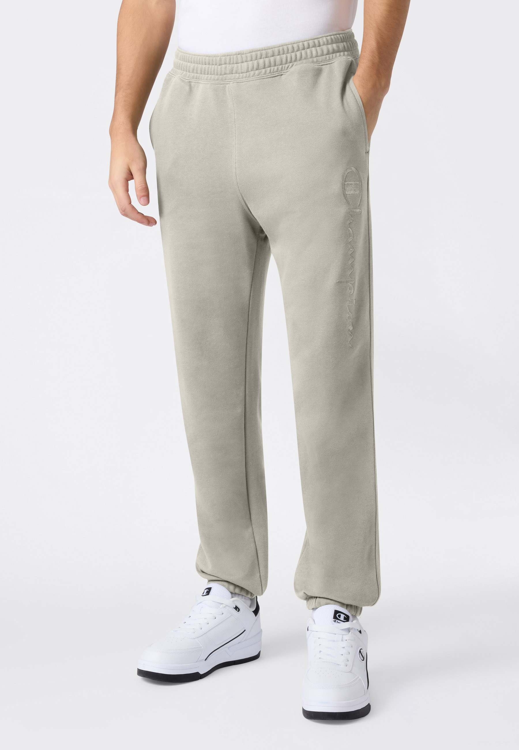 Champion Jogginghose »ICONS Terry Elastic Cuff Pants Large Logo«  mit elastischen Bündchen, für Sportmode