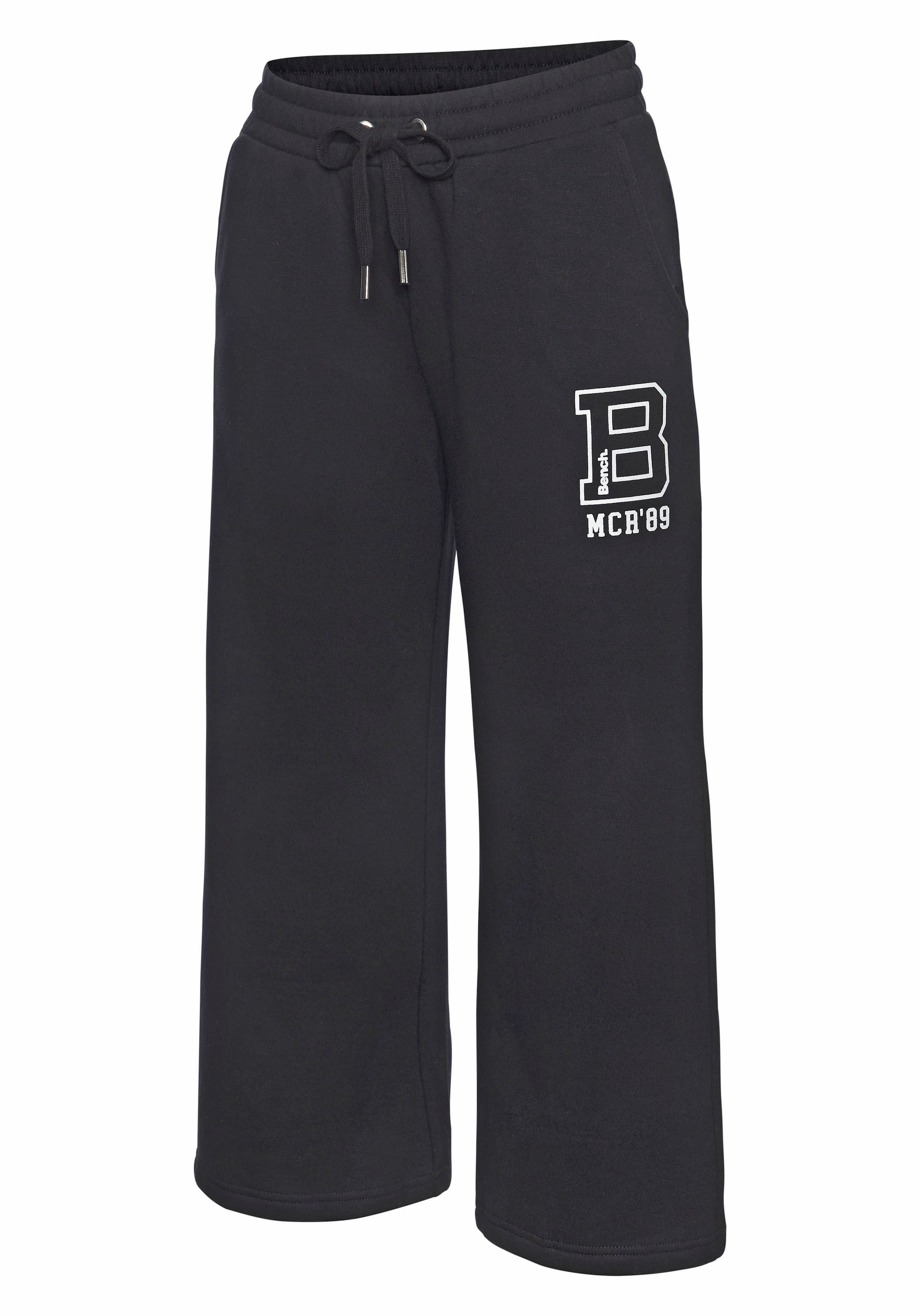 Bench. Loungewear 7/8-Hose »Ankle Athletic Jogginghose«  mit seitlichen Taschen und Logoprint, Loungewear