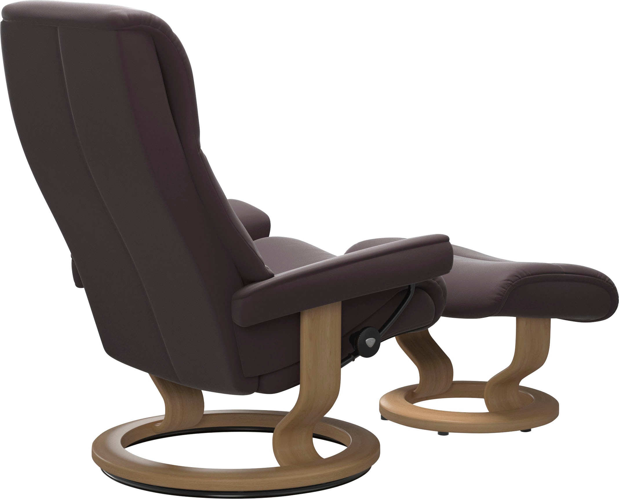 Stressless® Relaxsessel »View« Set, Relaxsessel mit Hocker,  mit Classic Base, Größe M,Gestell Eiche