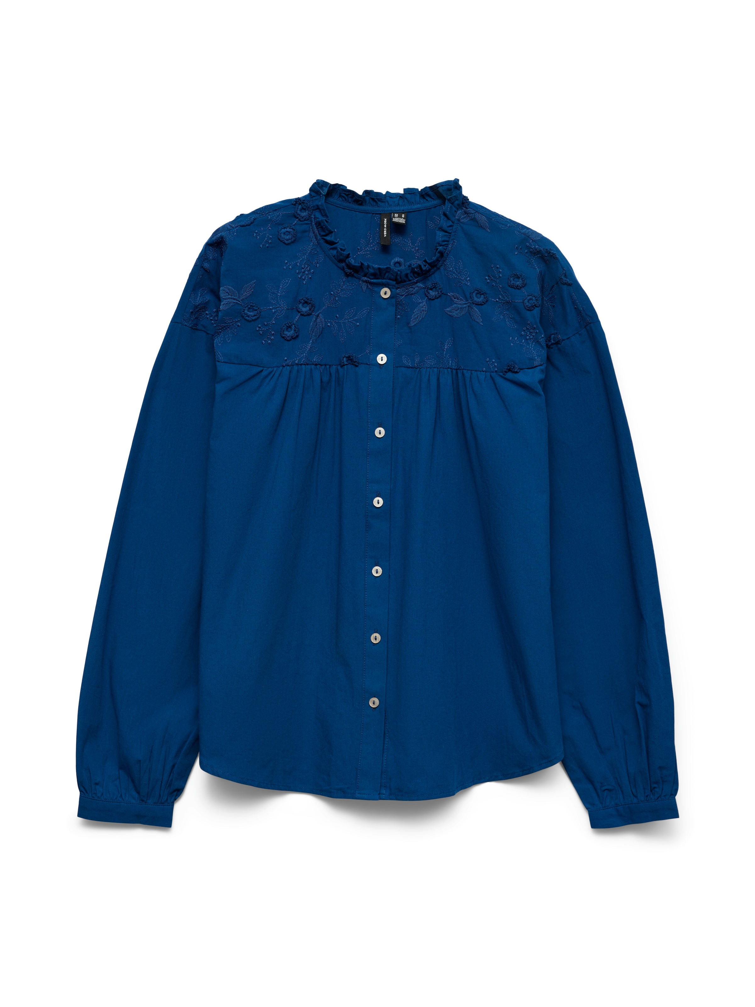 Vero Moda Langarmbluse »VMTUESDAY L/S DETAIL TOP WVN« Baumwolle