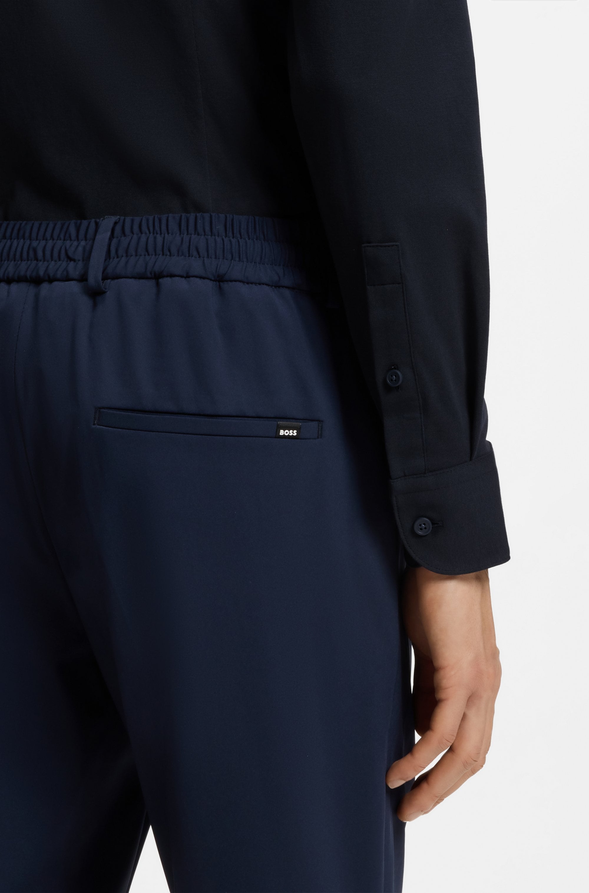 BOSS Businesshemd »HANK« Kentkragen, Slim Fit, Baumwoll-Mix mit Performance-Stretch