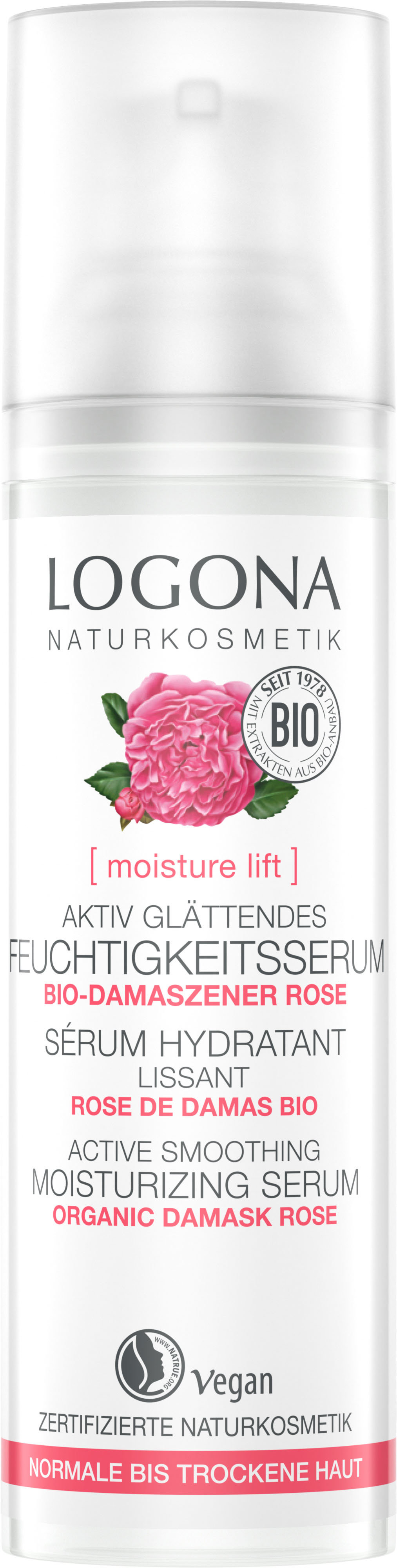 Gesichtsserum »Logona moisture lift glätt Feuchtigk.serum«