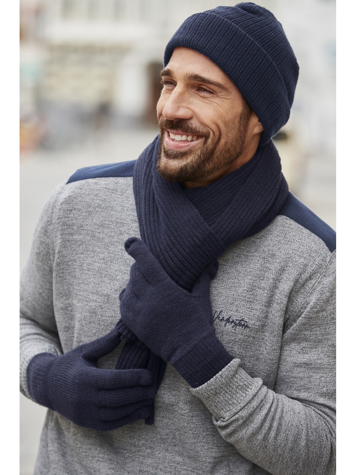 Jan Vanderstorm Strickhandschuhe »Handschuh BRYNJAR«