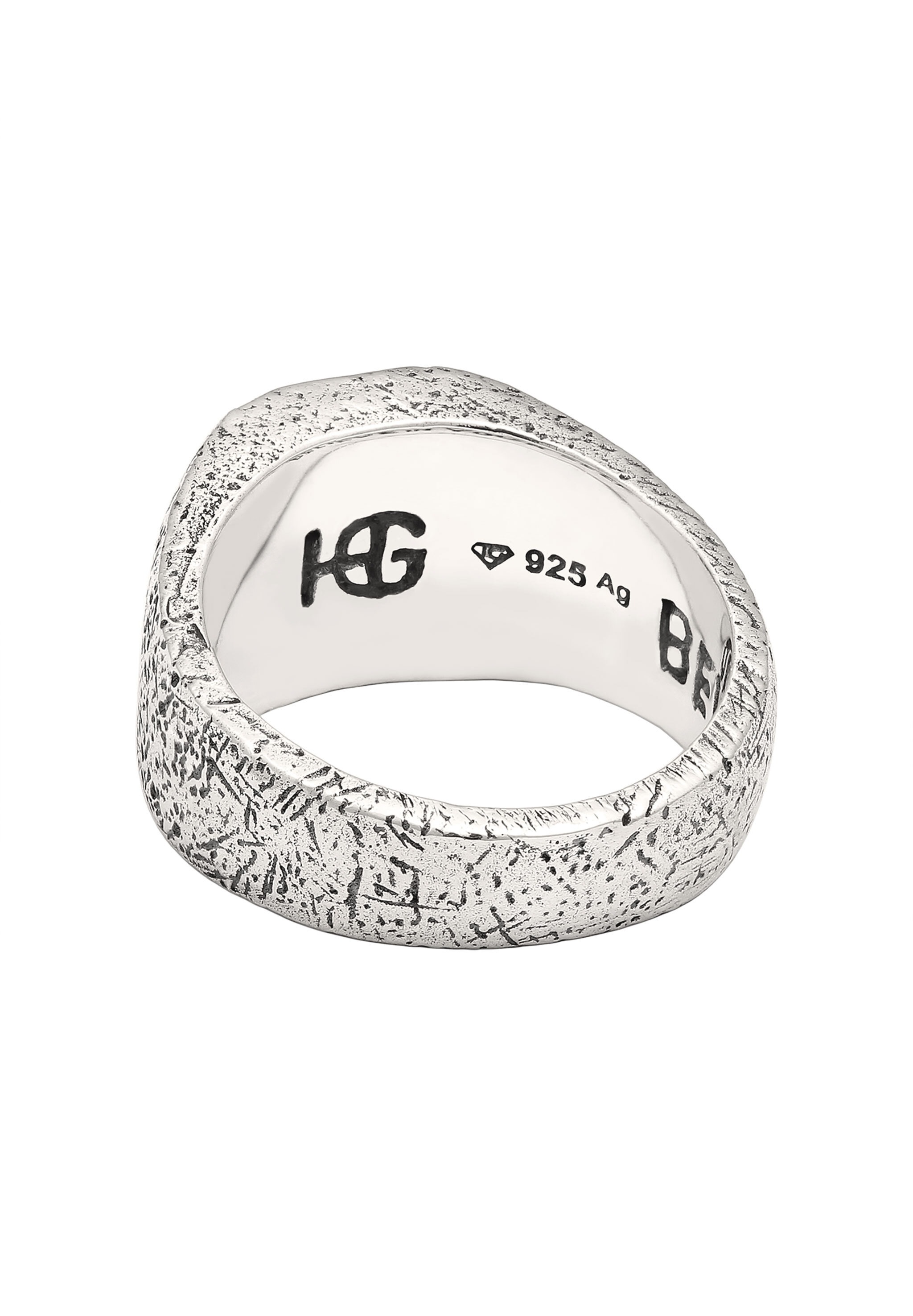 HAZE & GLORY Siegelring »Ring Siegelring afrikanischer Türkis 925 Sterling Silber«