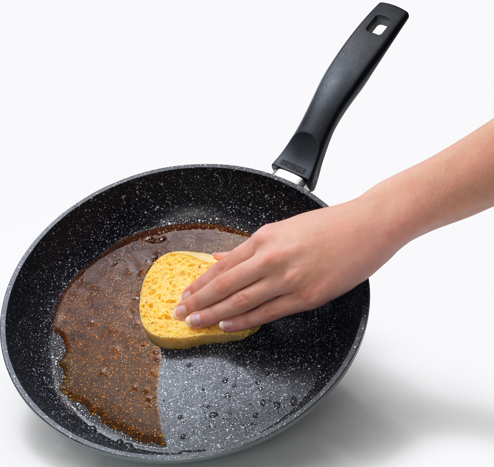 STONELINE Pfannen-Set, Aluminiumguss, (Set, 3 tlg., 1x Bratpfanne Ø 22 cm, 1x Bratpfanne Ø 20 cm, 1x Schmorpfanne Ø 28 cm), Induktion
