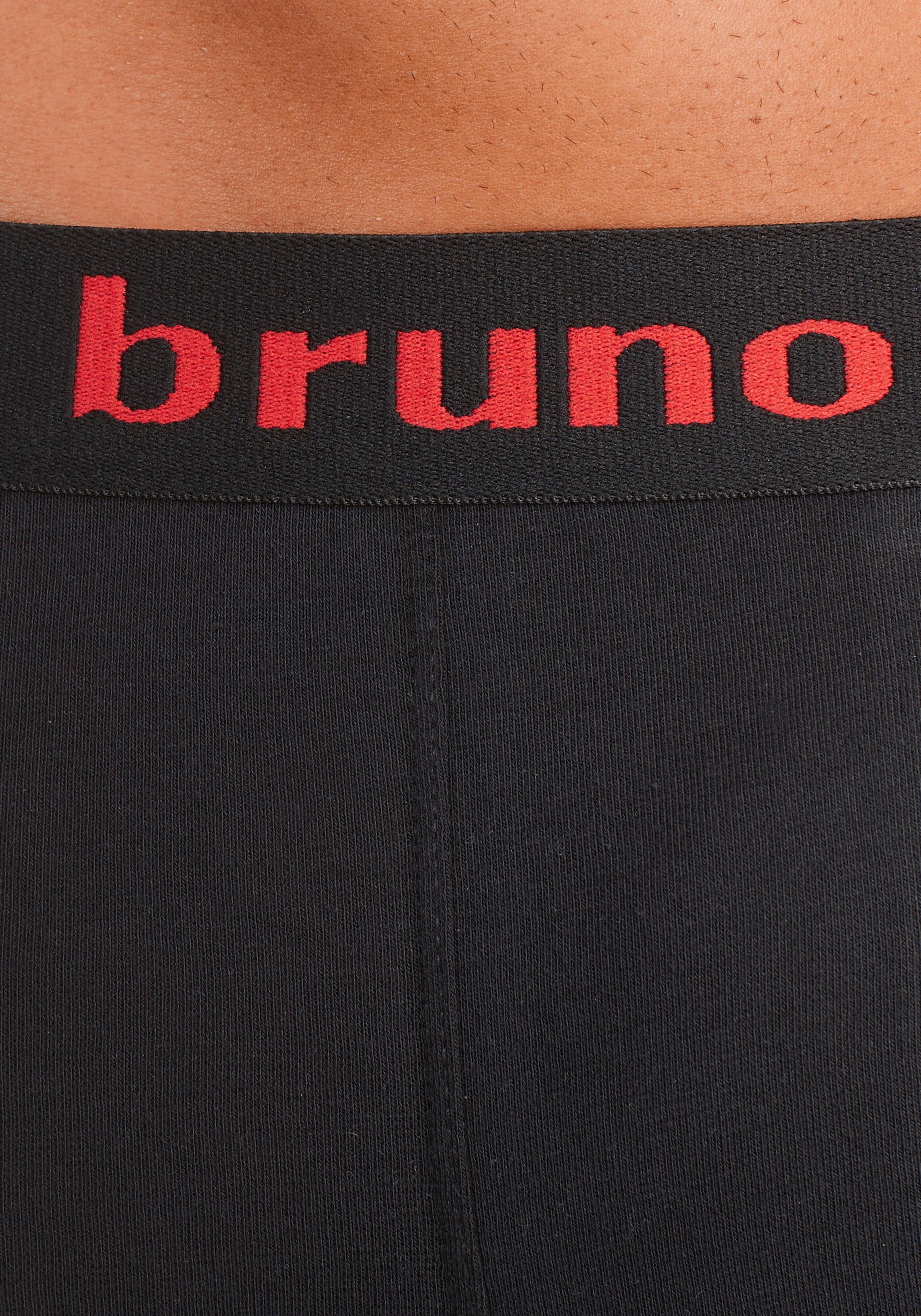 Bruno Banani Hipster, (Packung, 4 St.), Boxershorts mit Logo Webbund aus Baumwollmischung