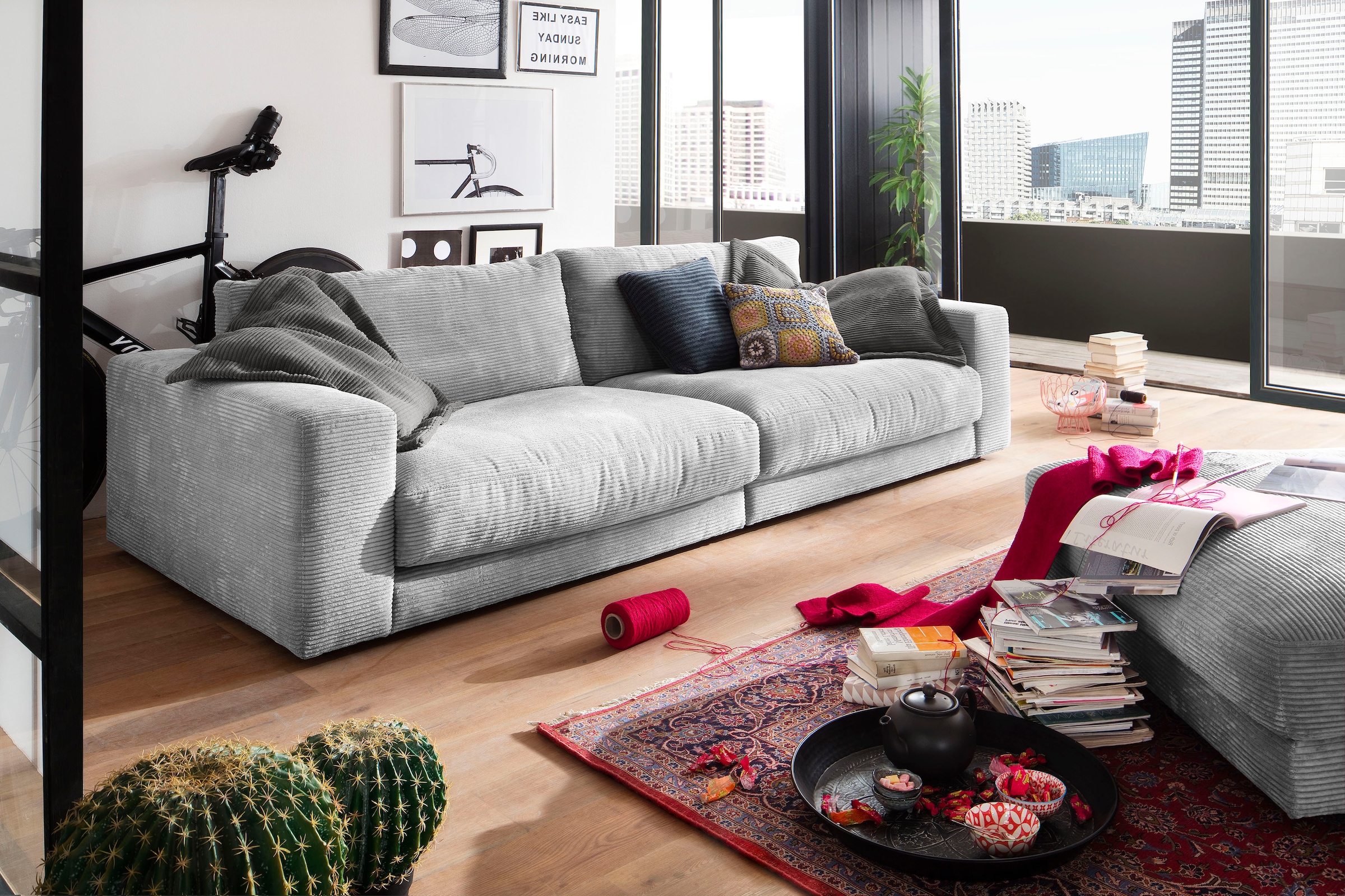 3C Candy Big-Sofa »Enisa«, Loungemöbel, Online im und in und kaufen Fein- Shop stylisches OTTO Zeitloses Breitcord