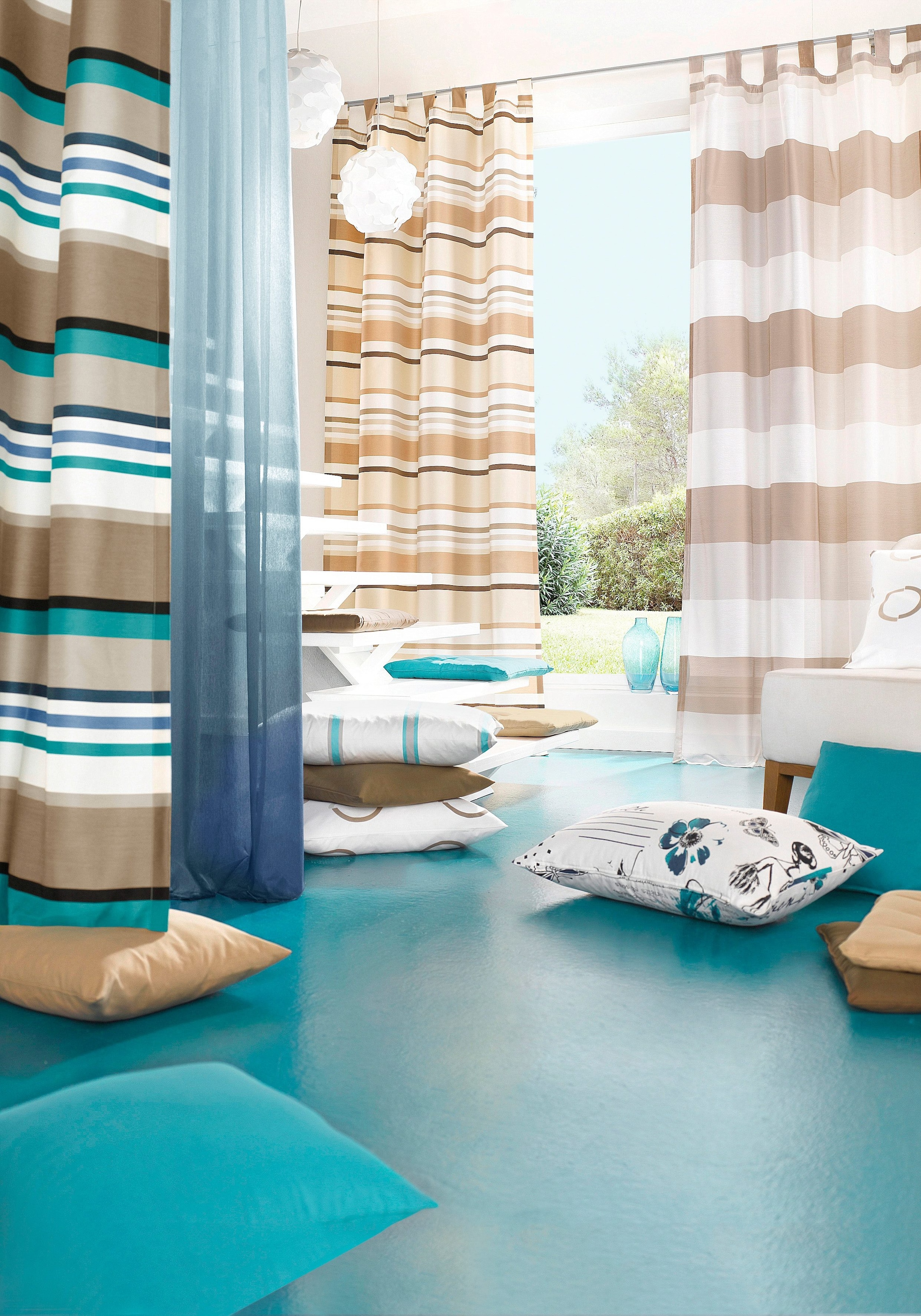 TOM TAILOR HOME Sitzkissen »Dove«, TOM TAILOR unifarbenes, abgestepptes Sitzkisssen DOVE, 2er Pack