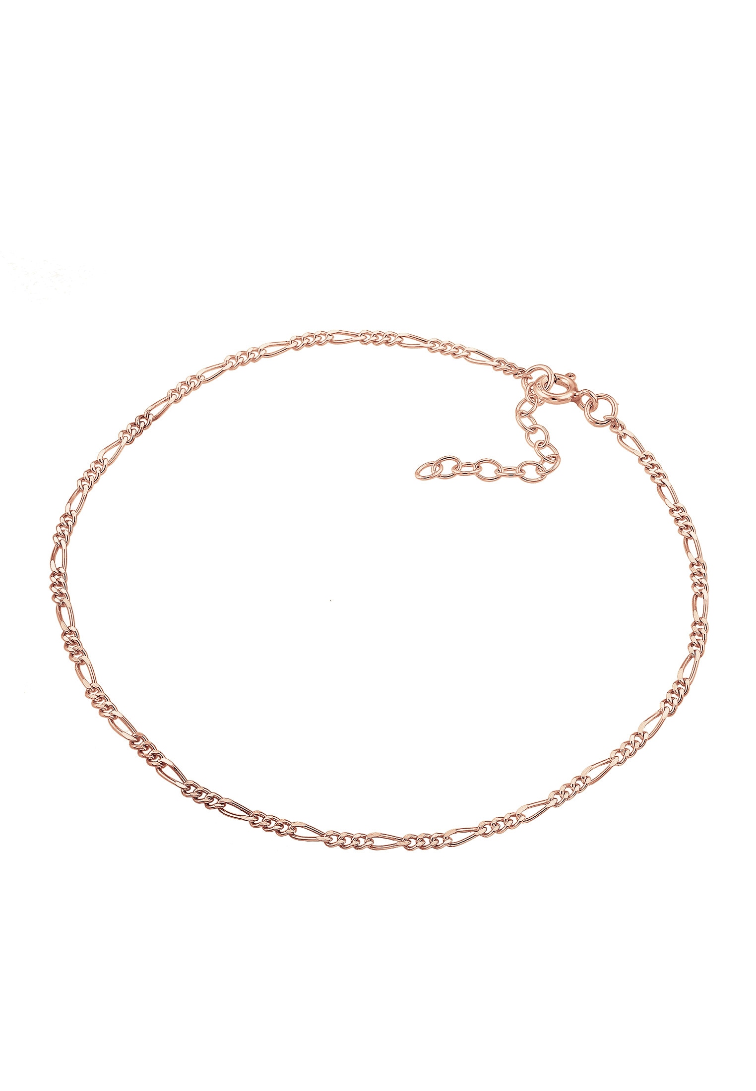 Elli Fußkette »Fußschmuck Figaro Fußkettchen Basic 925 Silber«