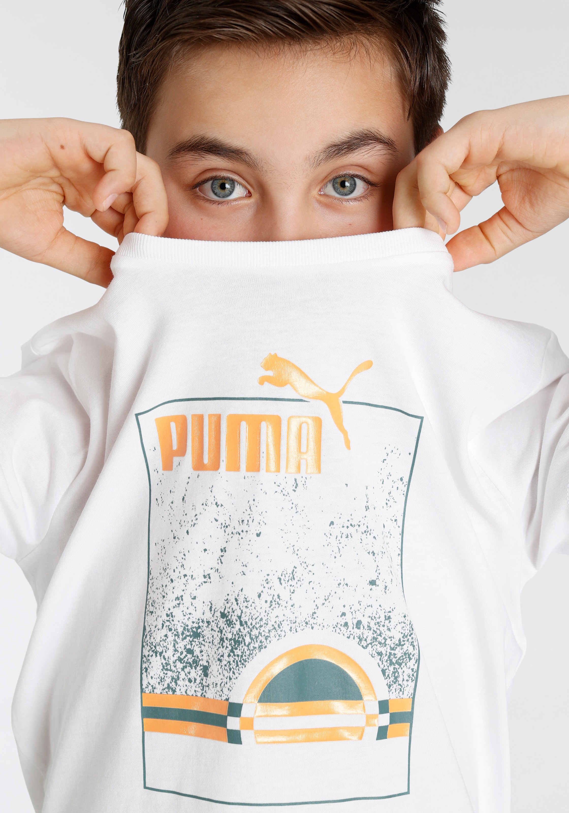 PUMA T-Shirt »ESS+ STREET ART Summer Tee B (Summe« im OTTO Online Shop
