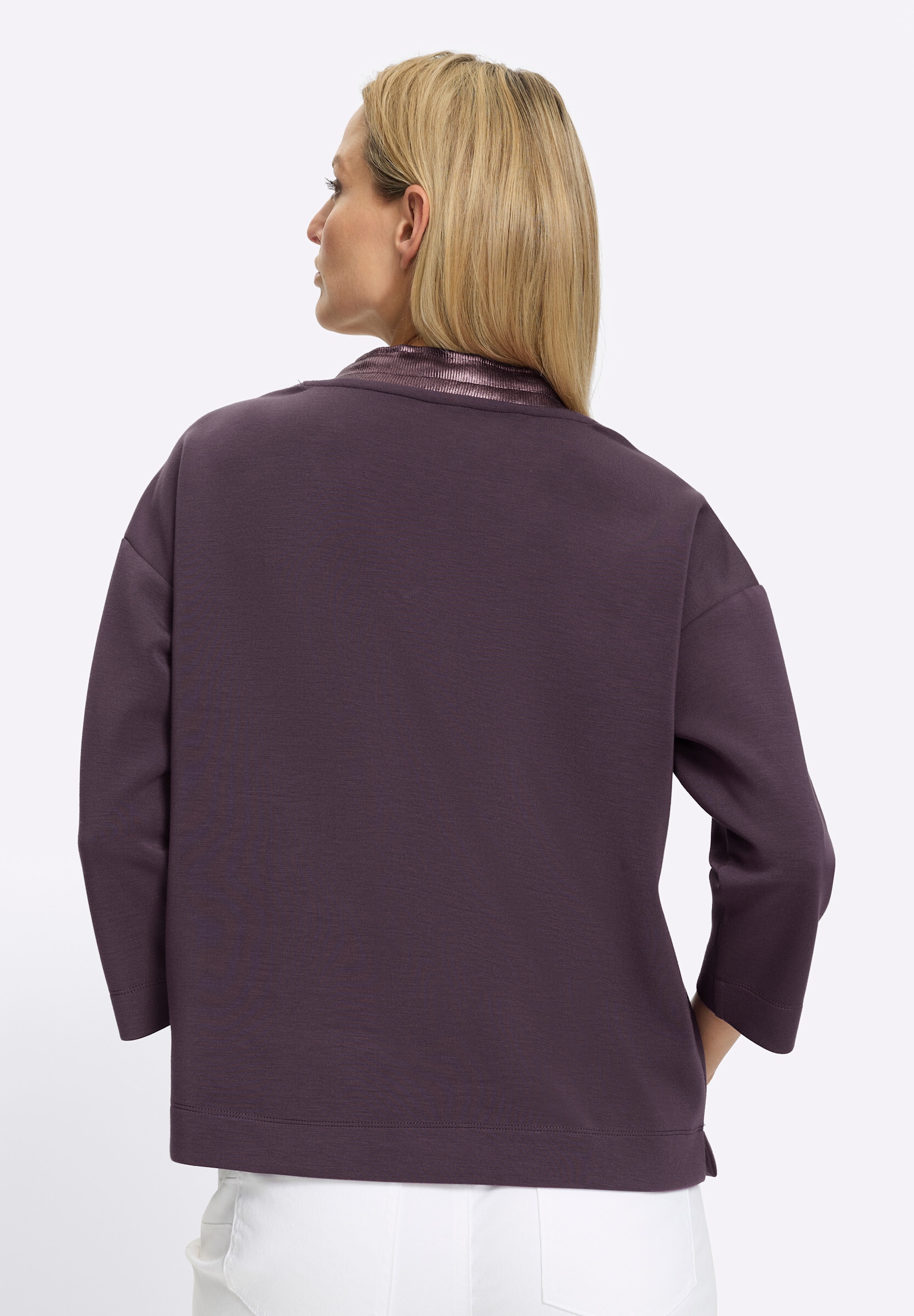 heine Sweatshirt »Sweatshirt Sweatshirt mit detailreichem V-Ausschnitt«
