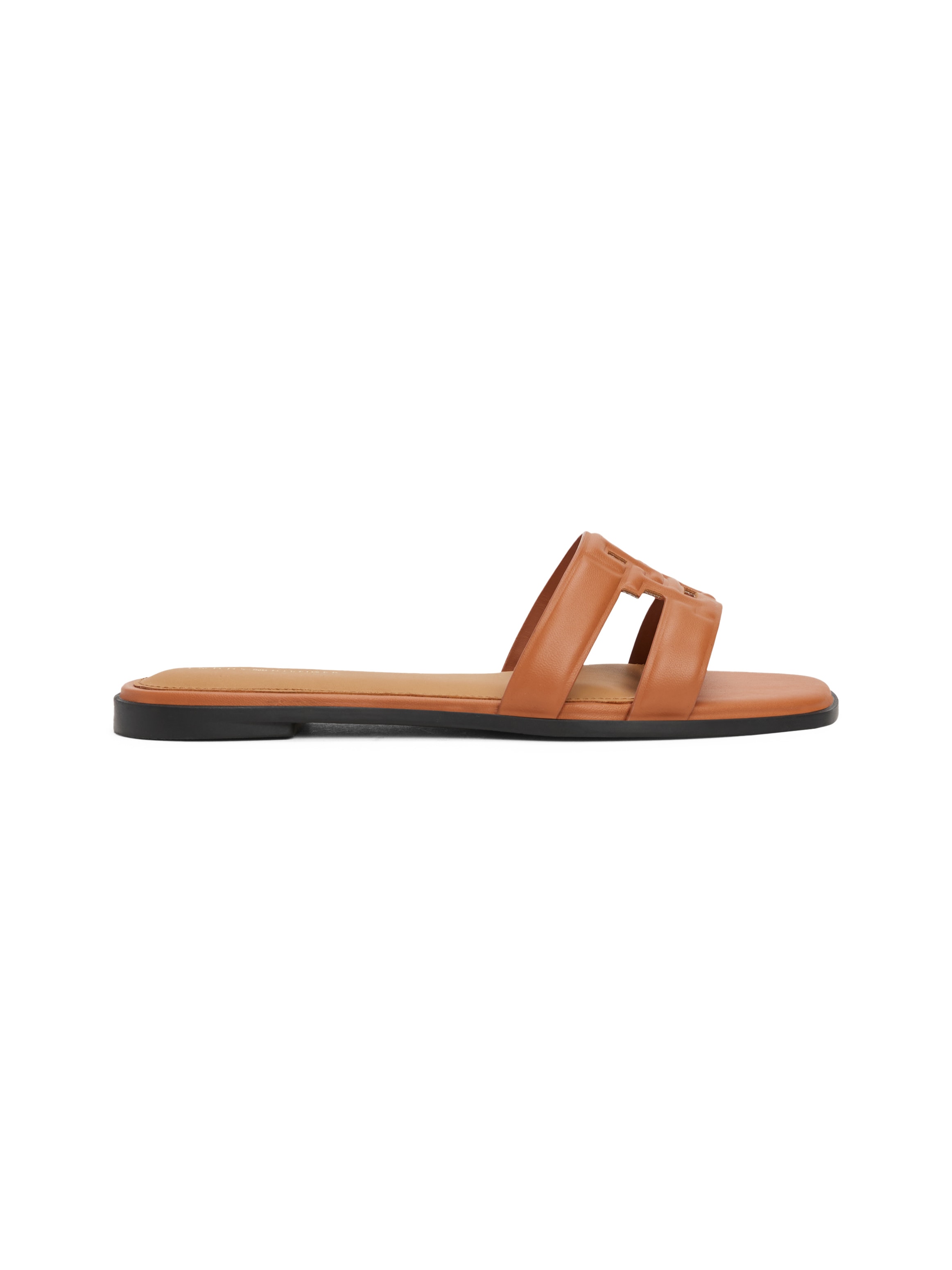 Tommy Hilfiger Pantolette »TH LOGO STRAP MULE«, Bequemschuh, Sommerschuh, Flats mit TH-Logo