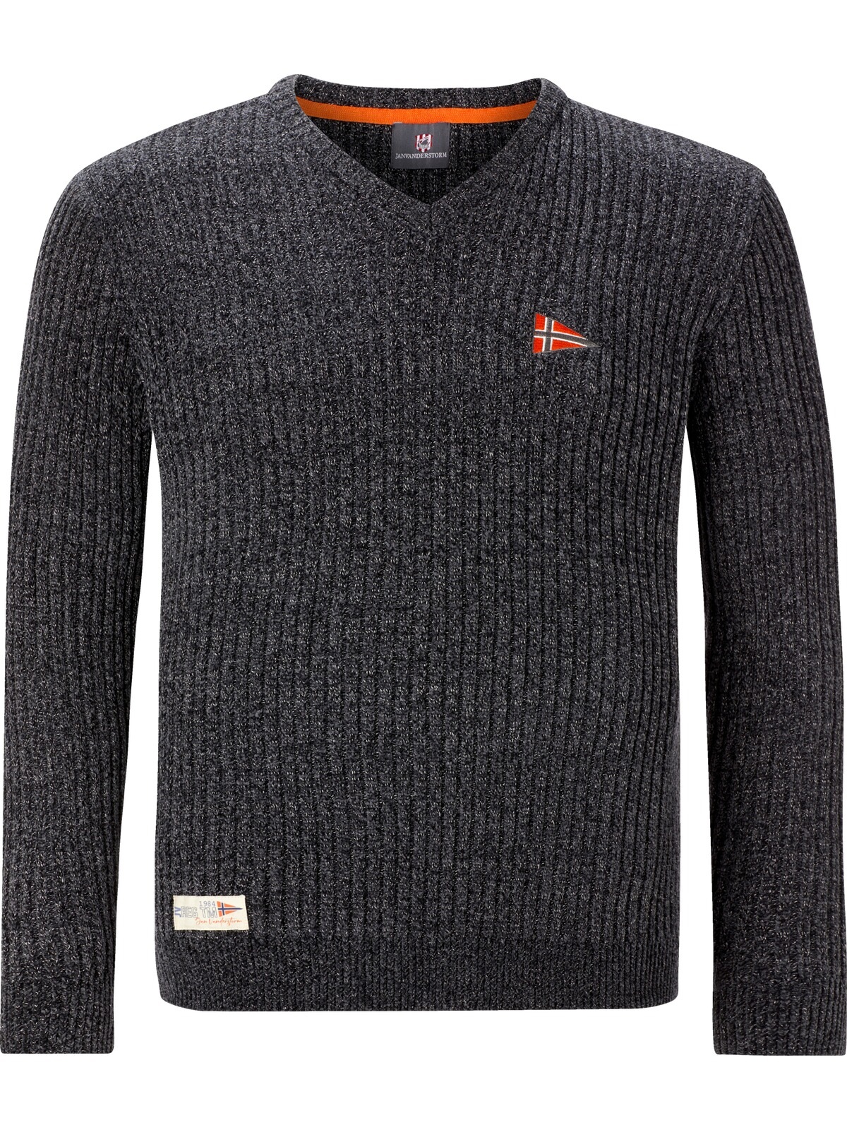 Jan Vanderstorm Rundhalspullover »Pullover mit Mütze RONAI«