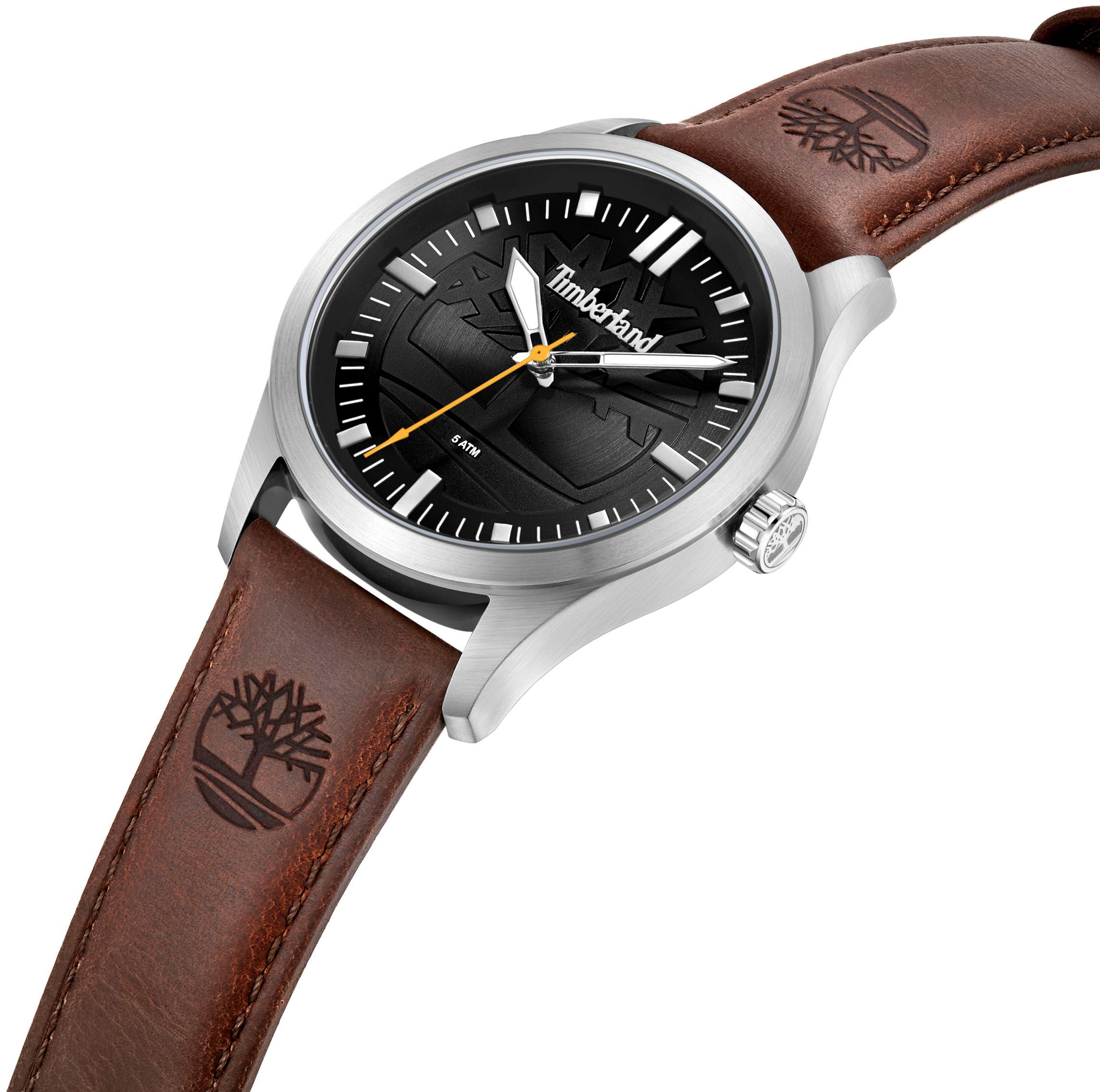 Timberland Quarzuhr »RAMBUSH«, Armbanduhr, Herrenuhr, Damenuhr, Lederarmband