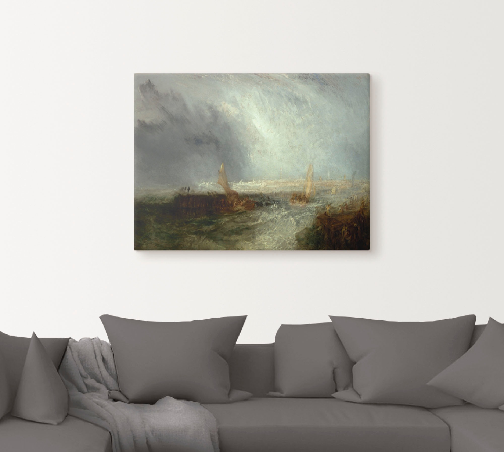 Artland Leinwandbild »Ostende. 1844«, Gewässer, (1 St.), auf Keilrahmen gespannt