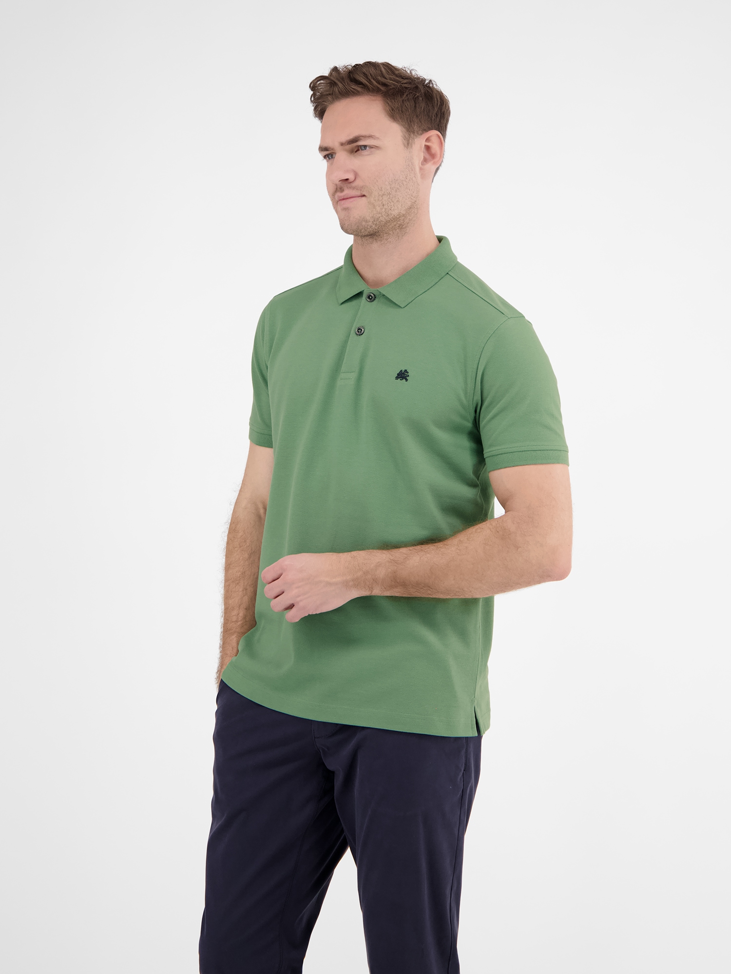 LERROS Poloshirt »LERROS Herren Poloshirt, unifarben«