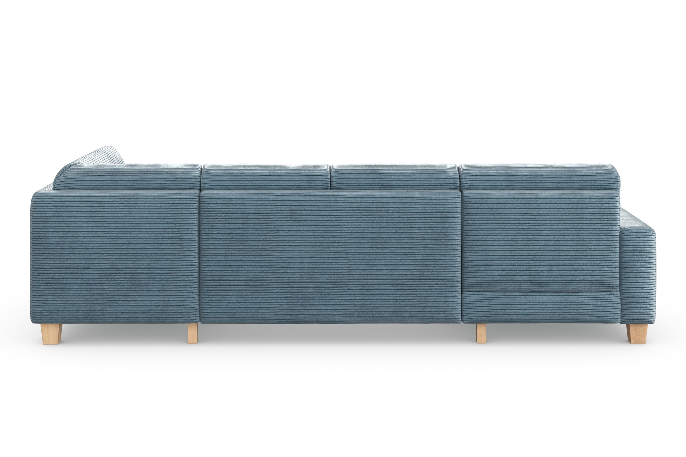 Home affaire Wohnlandschaft »Summer U-Form« mit oder ohne Bettfunktion und Bettkasten, Cord-Bezug