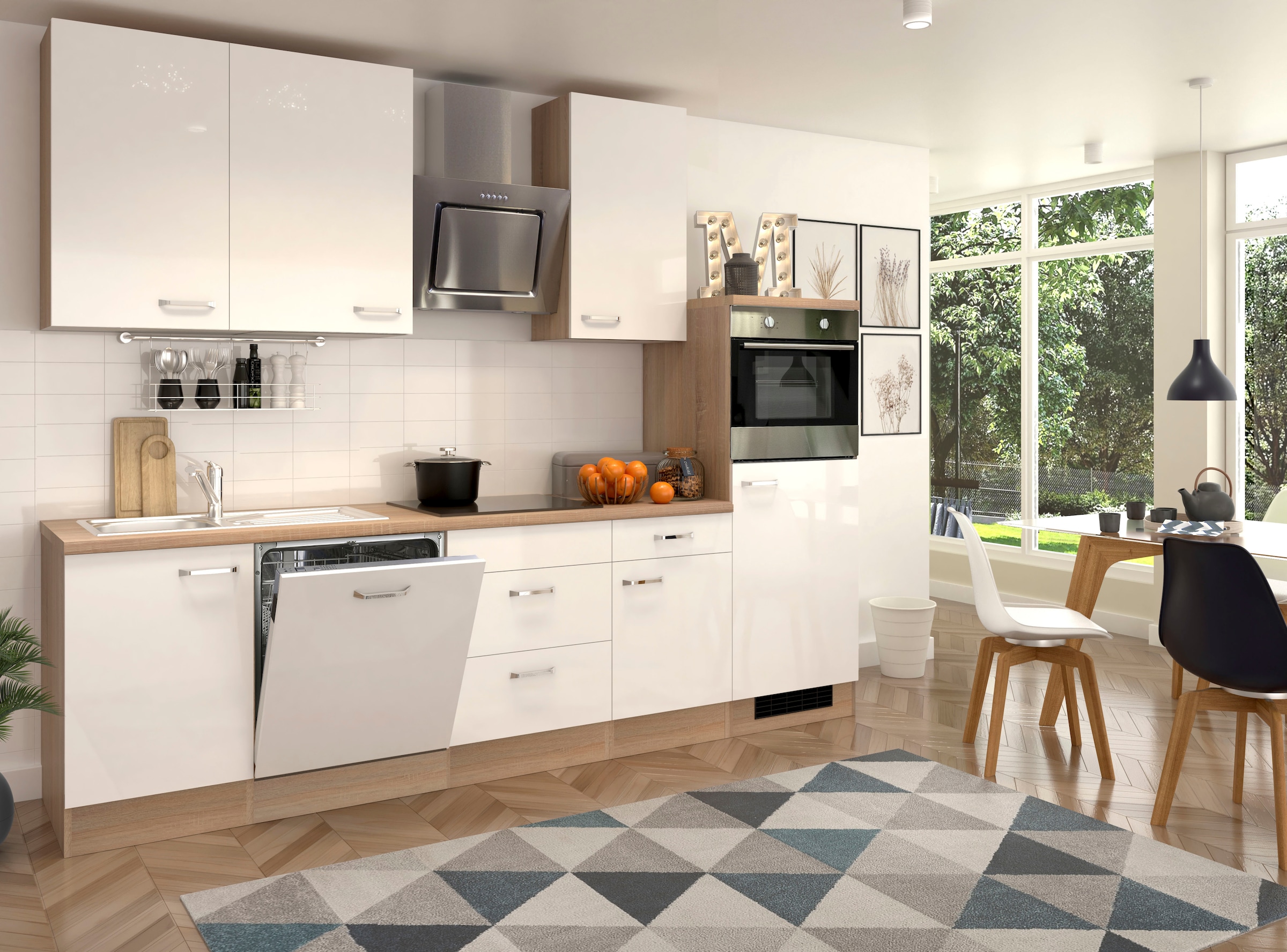 Flex-Well Küche »Florenz«, mit E-Geräten, Breite 280 cm, in vielen  Farbvarianten erhältlich online bei OTTO