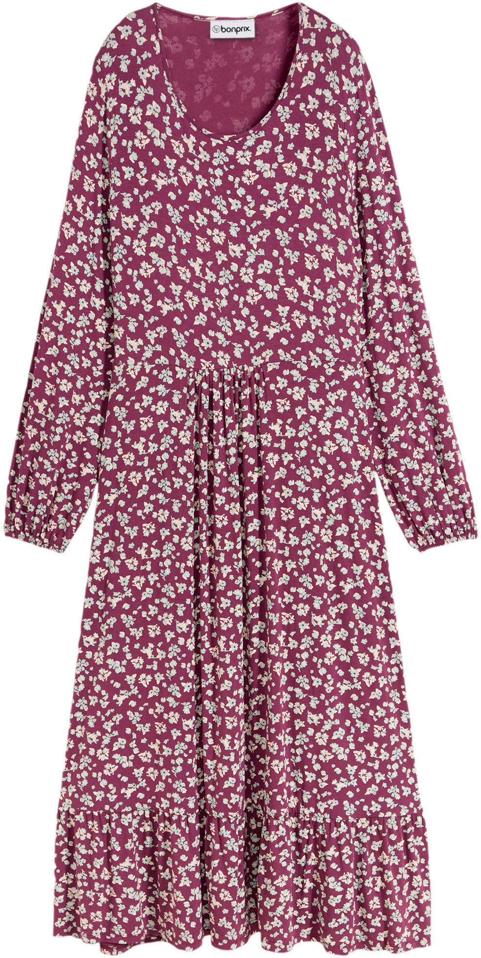 bonprix Jerseykleid »Jerseykleid aus fließendem Viskose-Mix« für vielseitige Anlässe, aus Viskose-Mix, mit Elasthan-Anteil