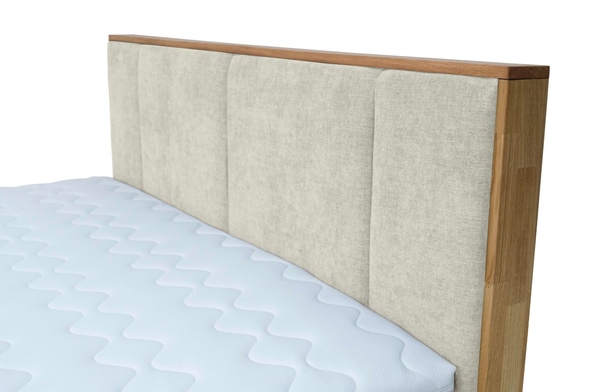 OTTO home Boxbett »Fennor, Doppelbett, Polsterbett, Federkernbett, Komforbett, 160/180 cm« Boxbett: 5-Z-Taschenfederkern im Unterbau, Härtegrad 3, inkl. Topper