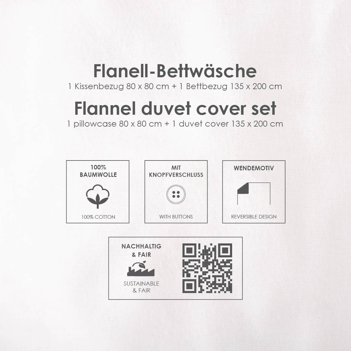 Baby Best Wendebettwäsche »Young Collection Nordic Forest« 2 Stk. tlg. mit tollem Wendemotiv