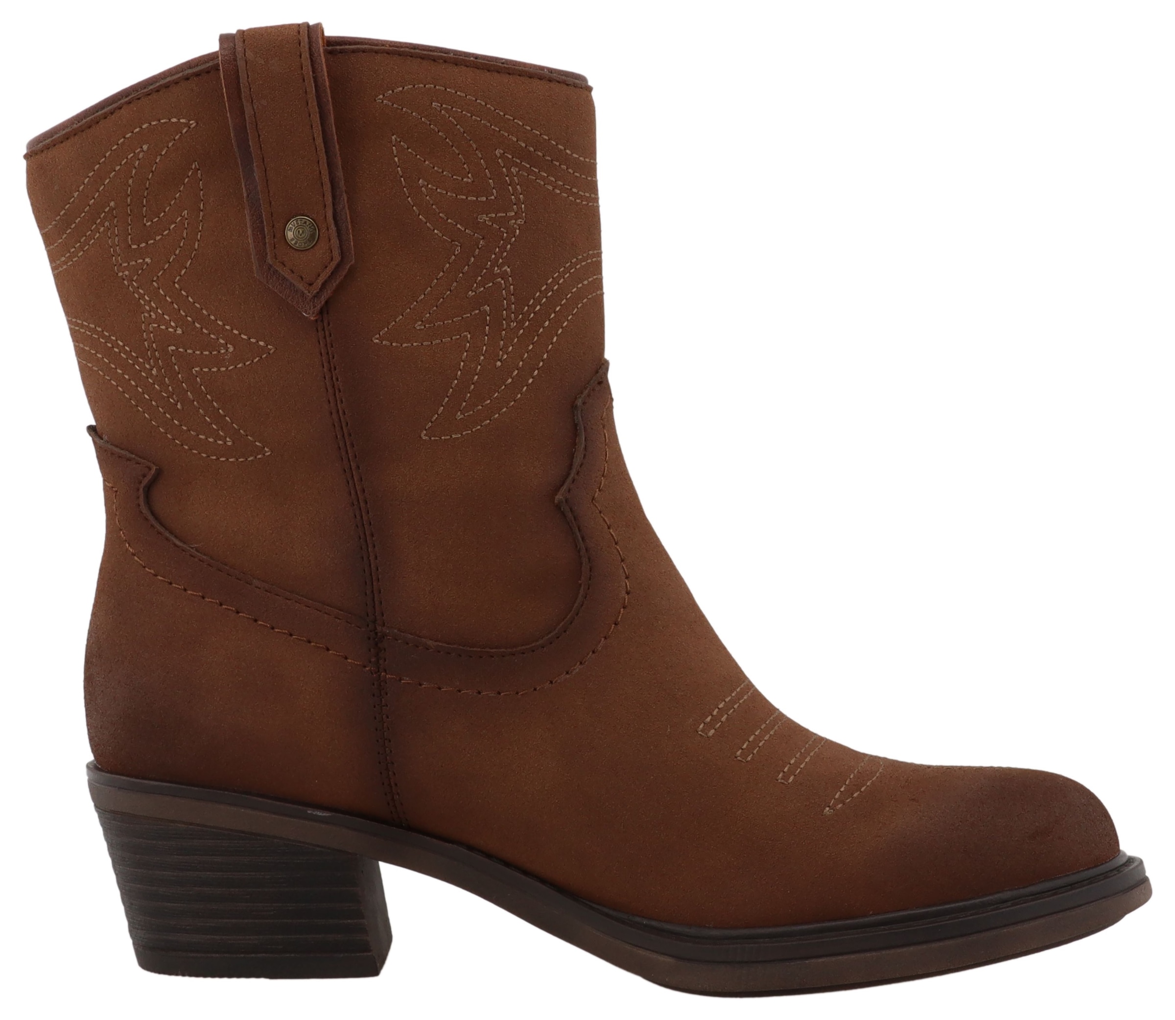 Mustang Shoes Winterstiefelette »Bernadette«  Cowboystiefel, Winterboots mit Reißverschluss