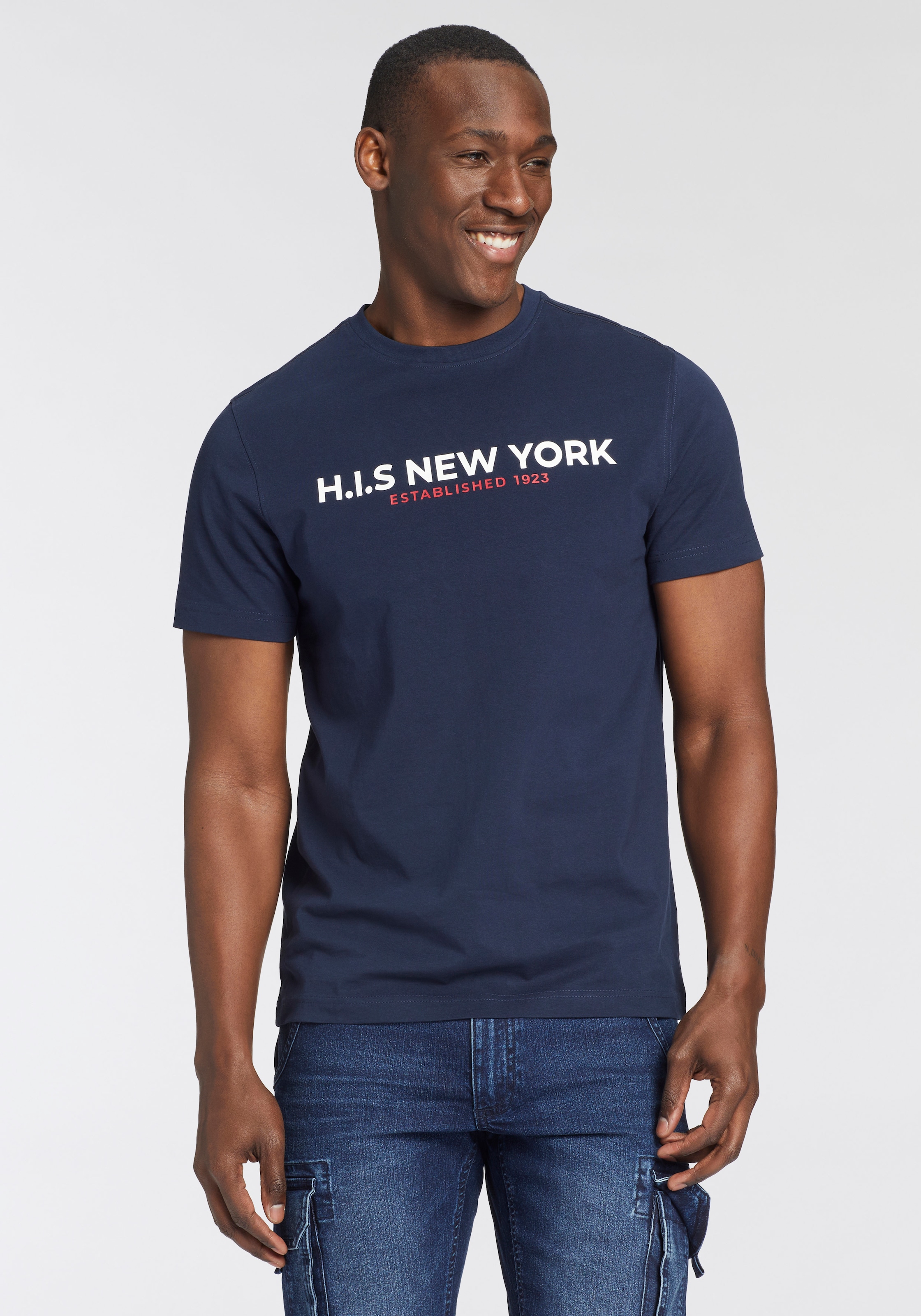 H.I.S T-Shirt, Mit großem Frontprint