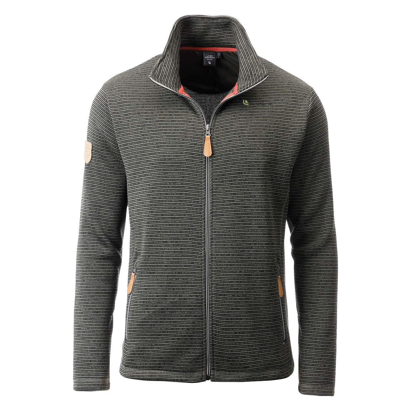 DEPROC Active Strickfleecejacke »LACEWOOD MEN«, Kontrastreissverschluss