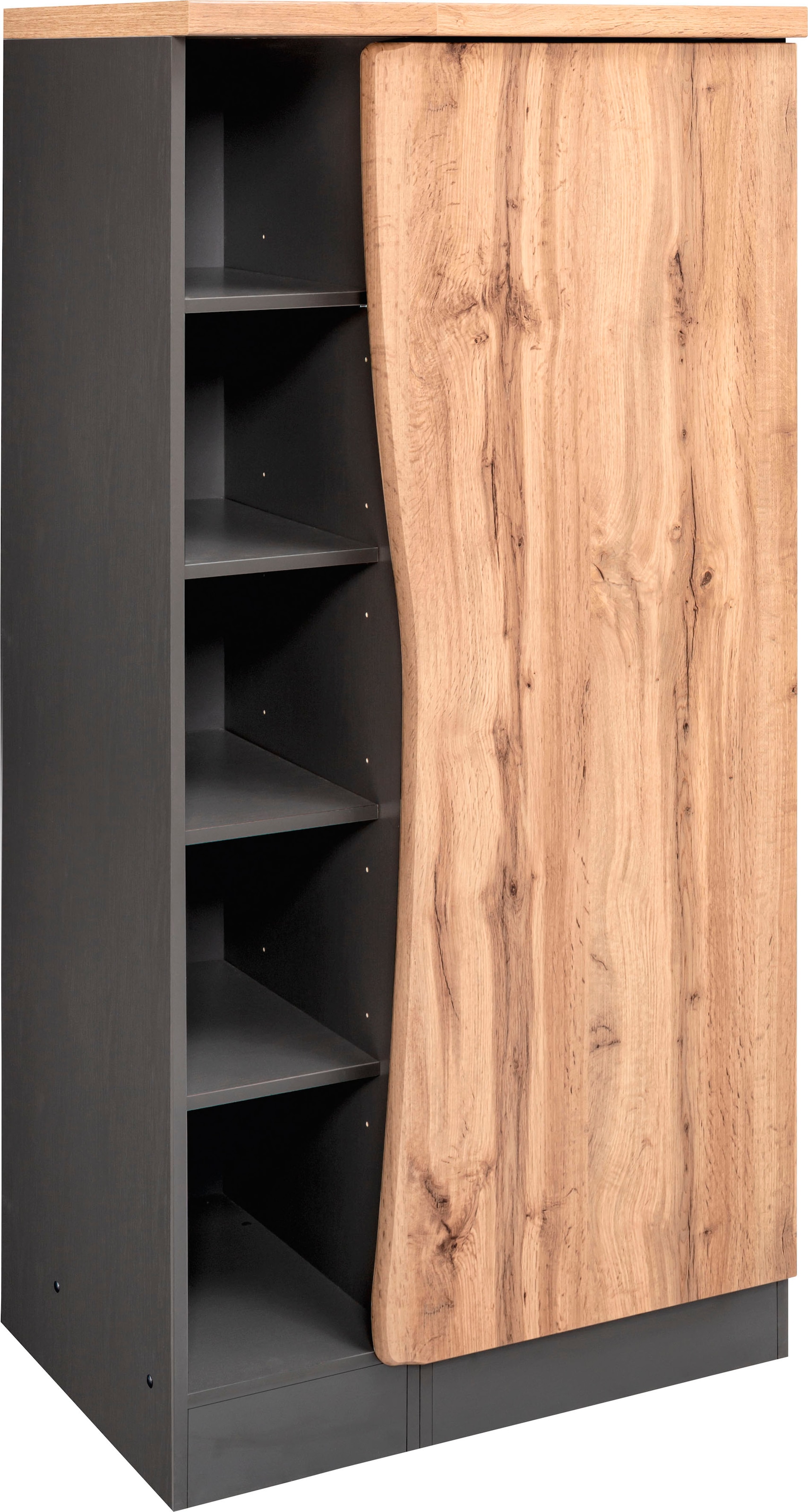 KOCHSTATION Midischrank »KS-Bruneck« Vorratsschrank >>Bruneck<< 90 cm breit, hochwertige MDF-Fronten