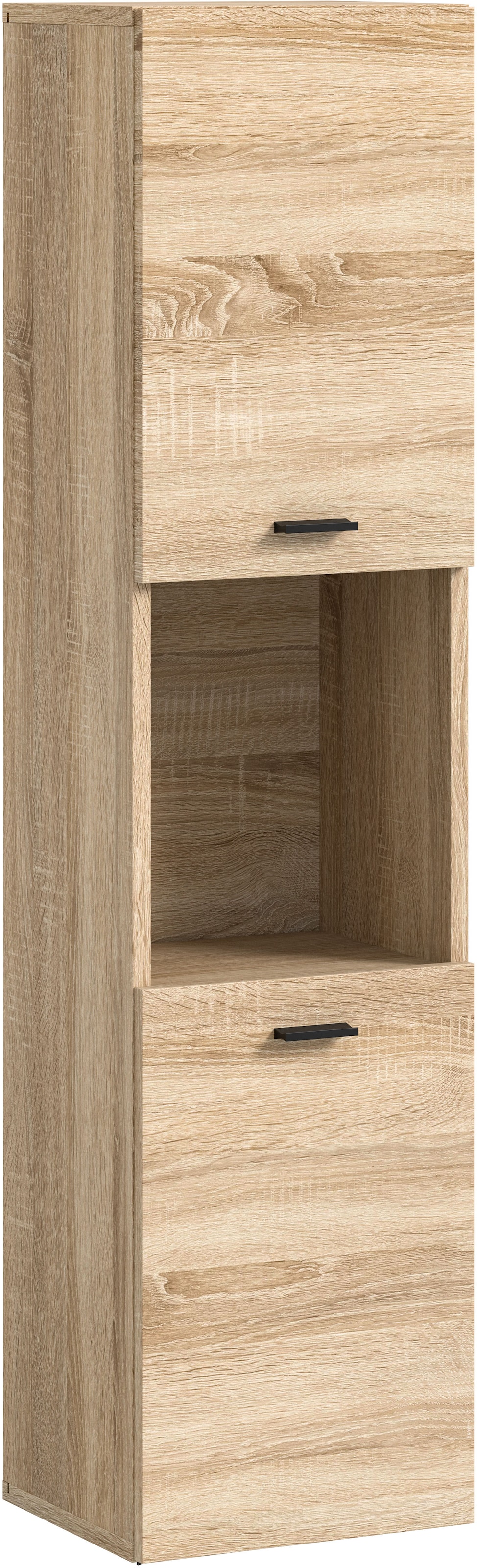 welltime Hochschrank »Tampa, Höhe 125cm, hängend oder stehend montierbar«, Badschrank, Bad-Hängeschrank, Badezimmer, Bad-Möbel