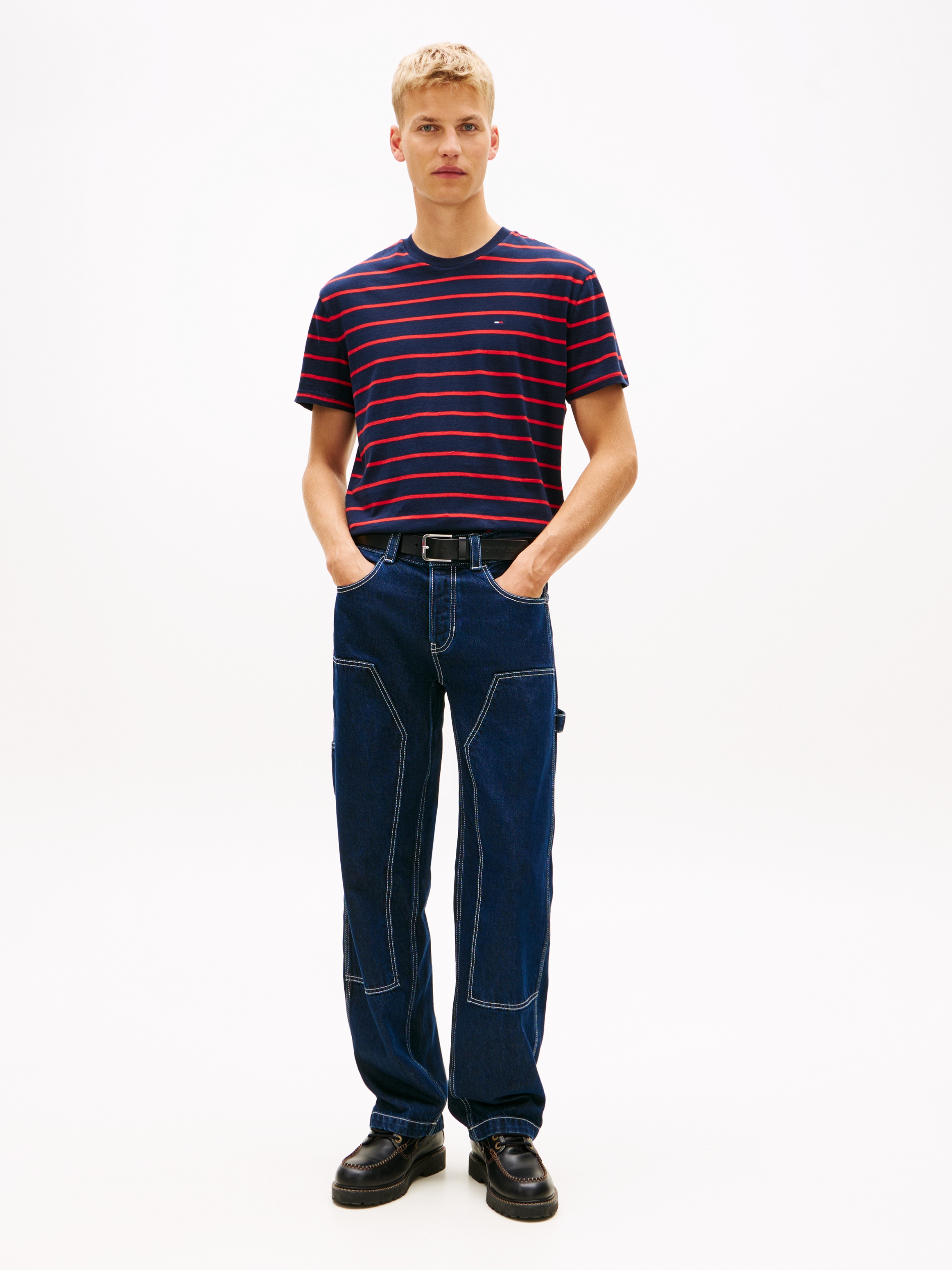 Tommy Jeans T-Shirt »TJM REGULAR STRIPE« Regular fit mit Rundhalsausschnitt