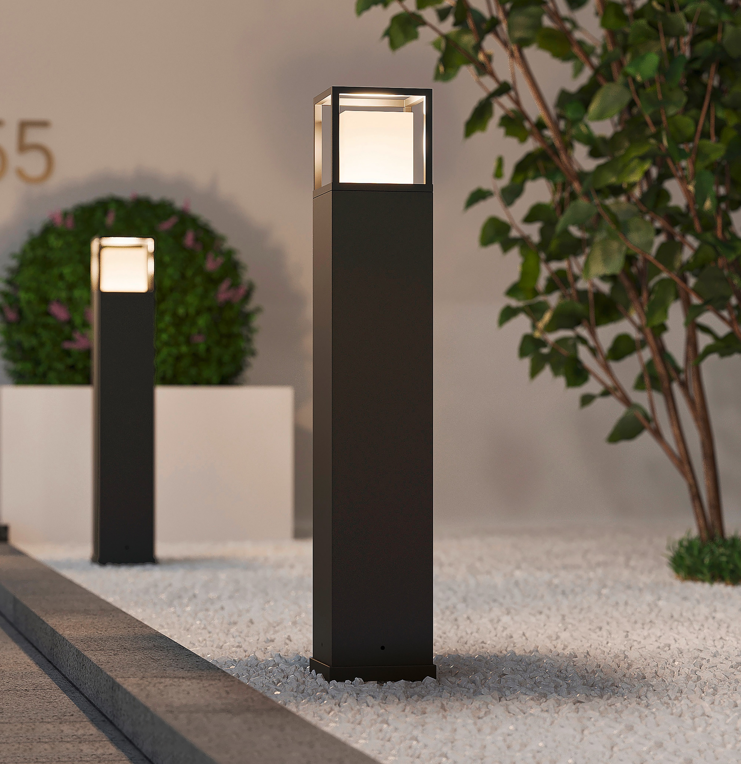 TRIO Leuchten LED Außen-Stehlampe »WITHAM, Outdoor Garten Stehleuchte Höhe 80cm, 14,5W LED, 1450 Lumen« LED-Board 1 Stk. warmweiß - kaltweiß Lichtfarbe einstellbar warmweiß bis kaltweiß 2300/3000/4000K, IP54